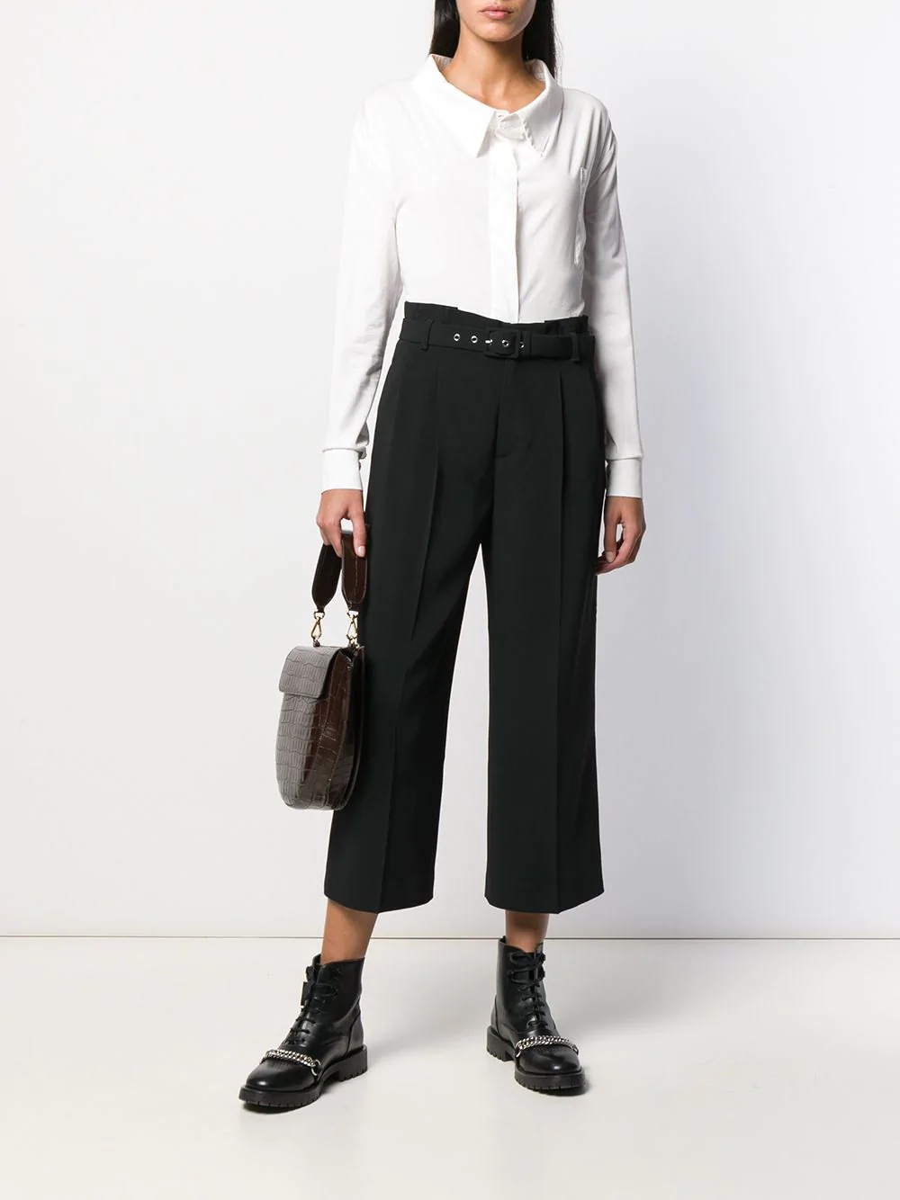 tailored cropped trousers - 2