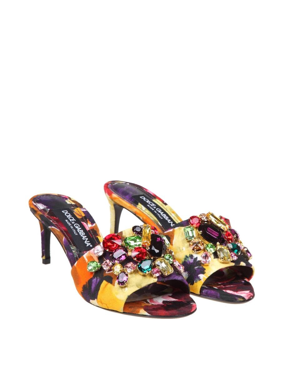 DOLCE & GABBANA BROCADE FABRIC SLIPPER - 2