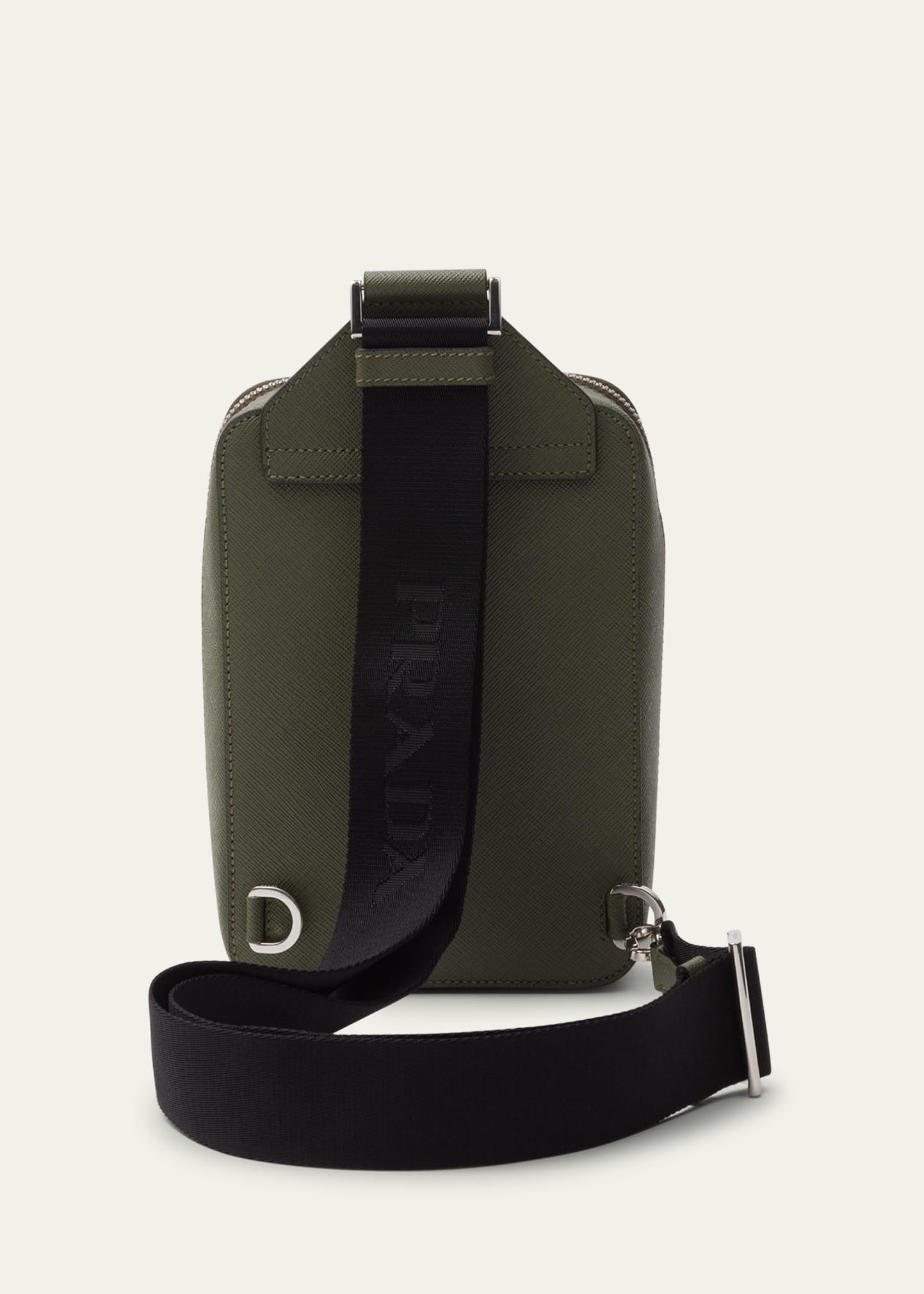Men's Saffiano Leather Sling Backpack - 2