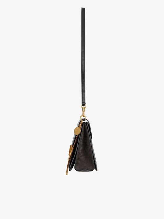 TWO-TONED MEDIUM GV3 BAG IN LEATHER AND SUEDE - 3