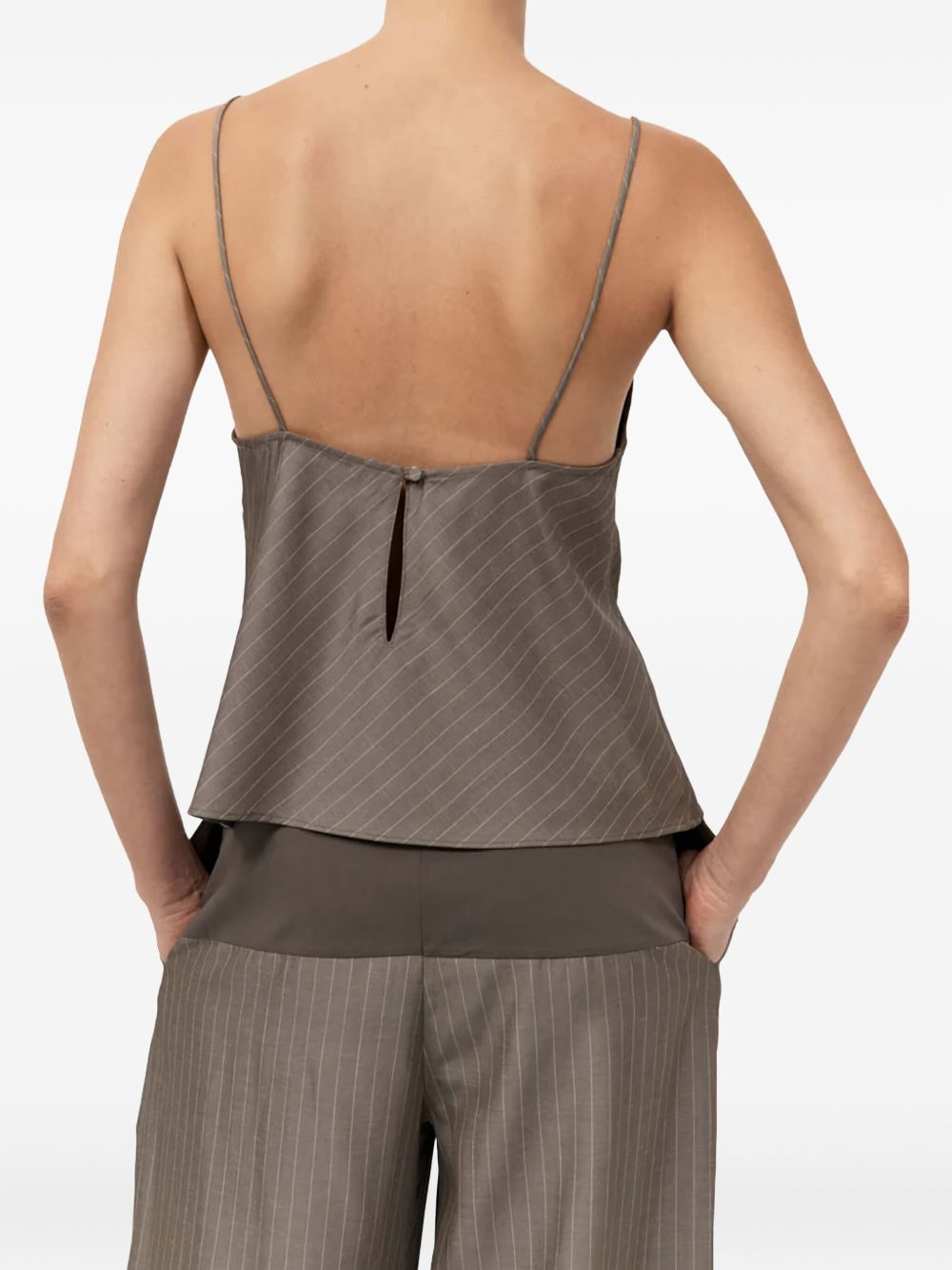 pinstripe cami top - 4