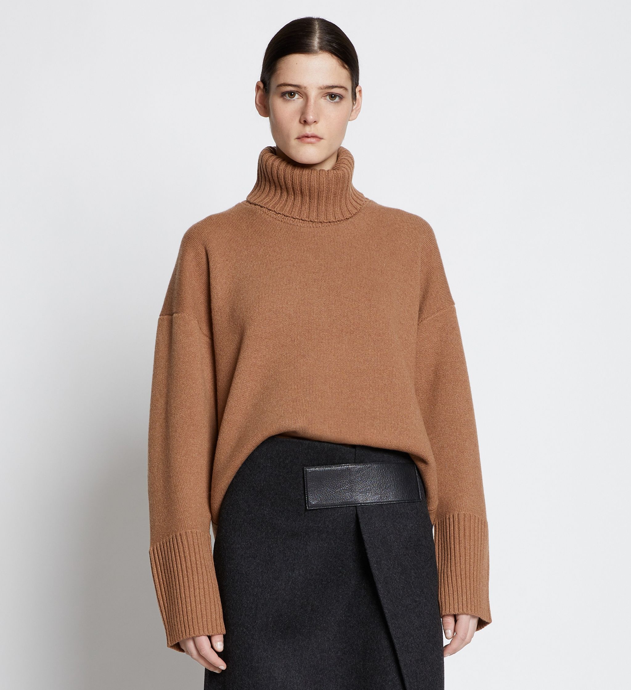 Doubleface Eco Cashmere Oversized Turtleneck Sweater - 2