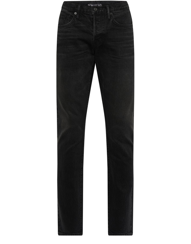 Slim-fit denim pants 1