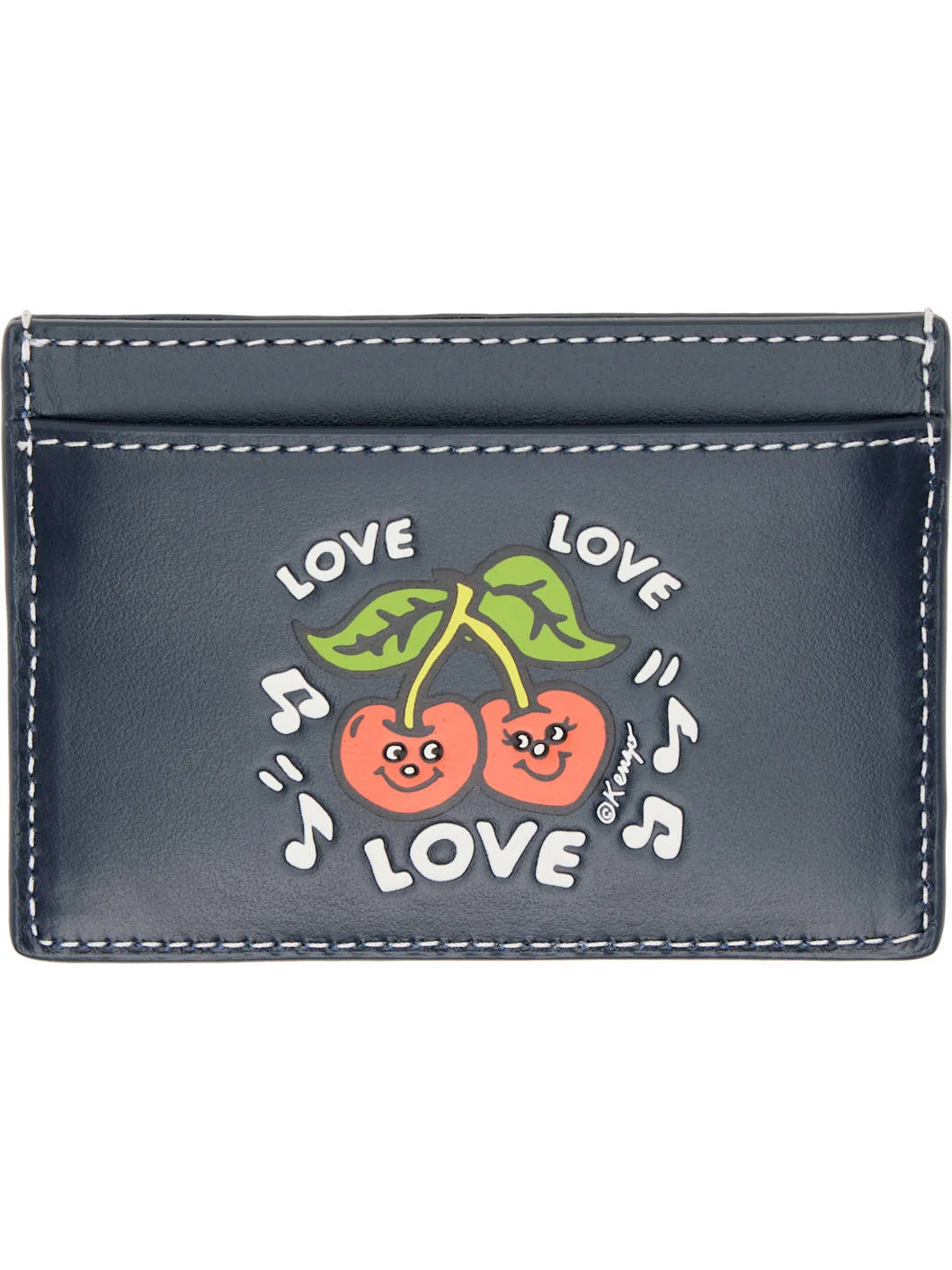 Navy Kenzo Paris 'KENZO Loves' Card Holder - 1