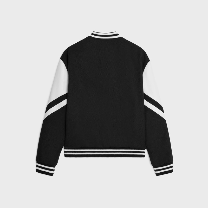 CELINE jackson teddy jacket in textured wool outlook