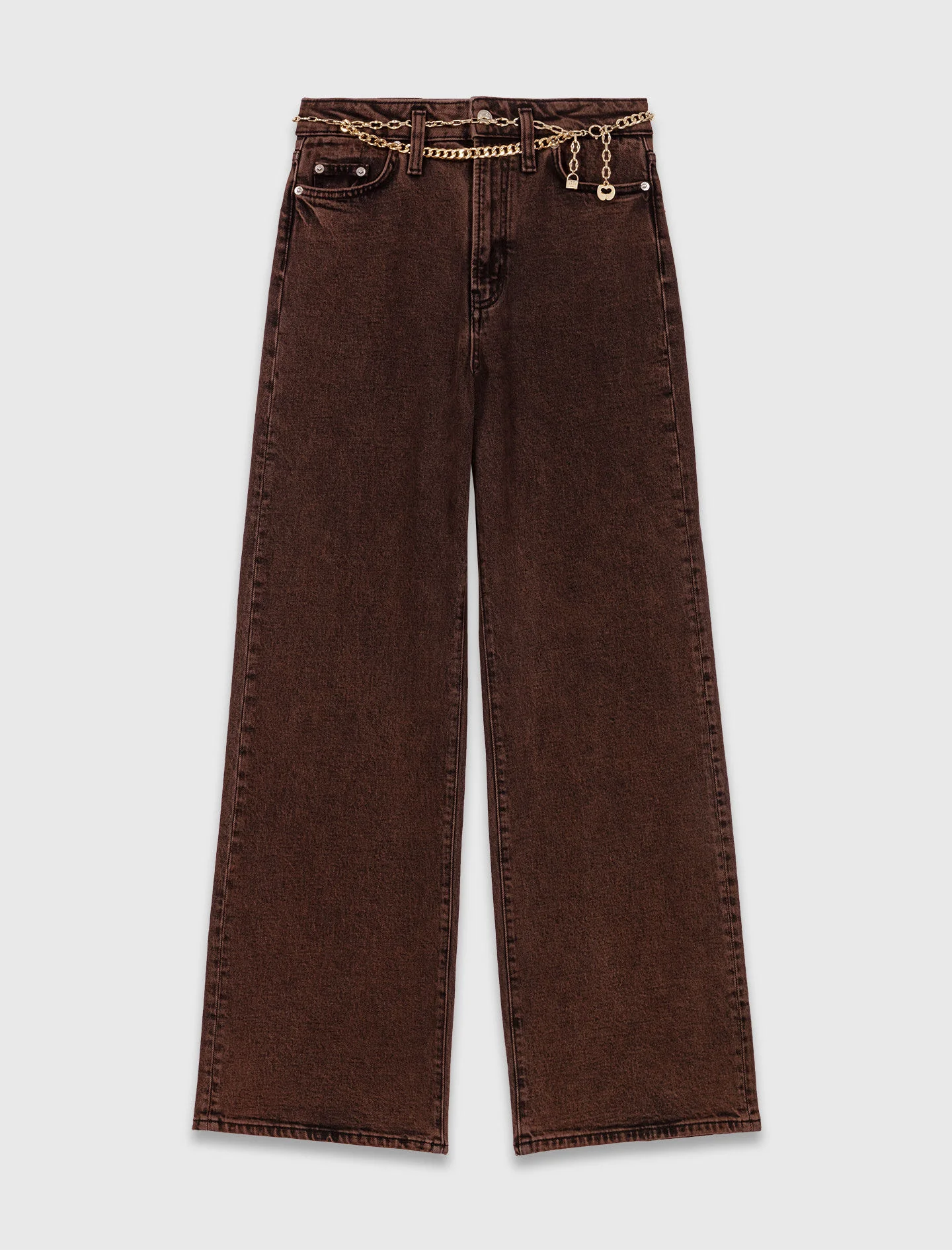 Bootcut jeans with chain - 1