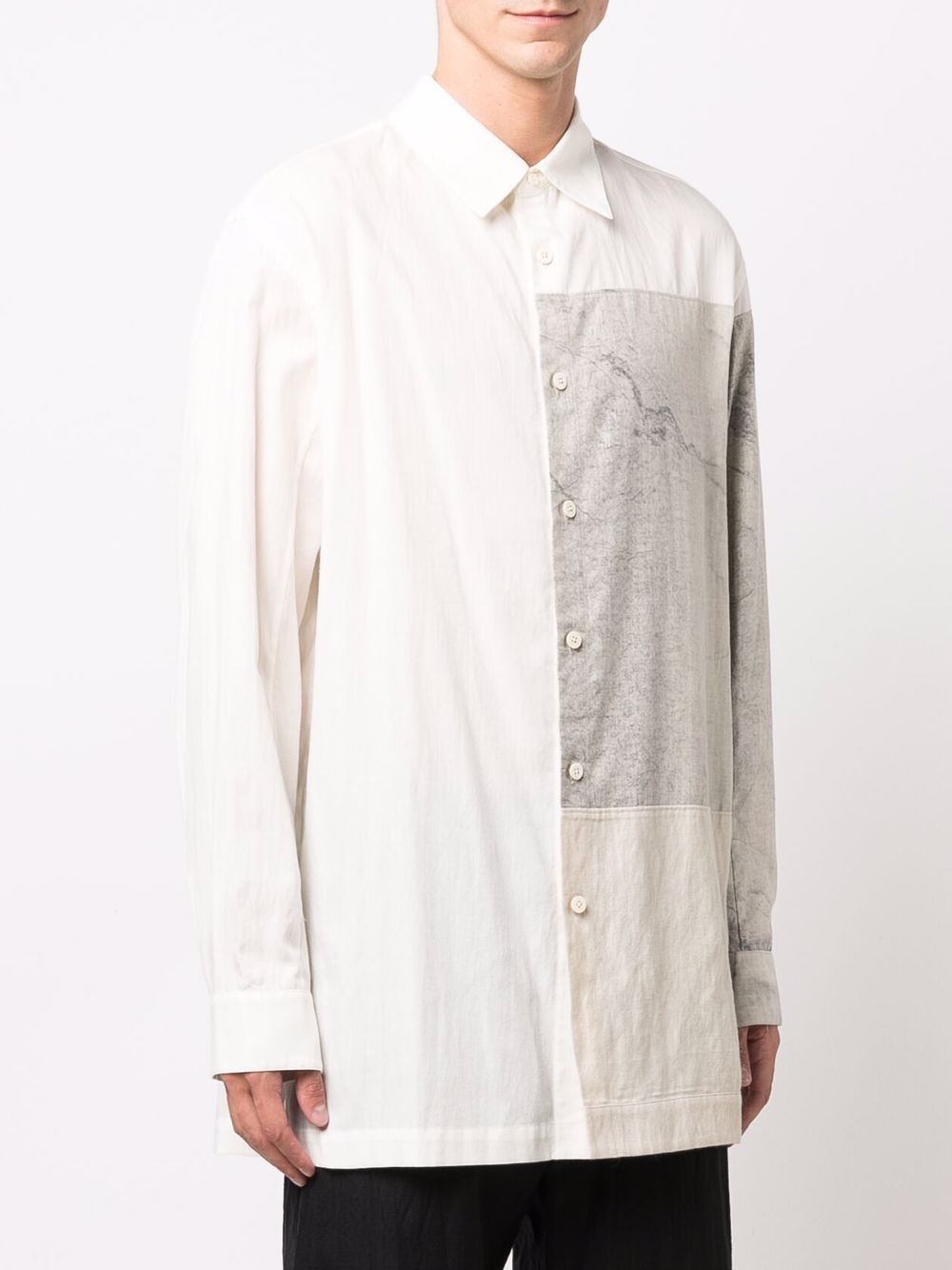 marble panel shirt - 3