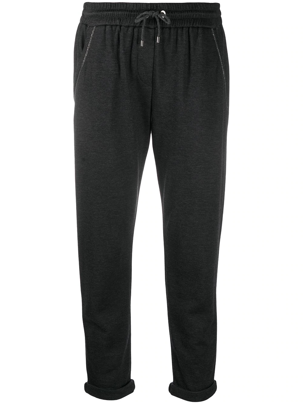 tapered drawstring sweatpants - 1