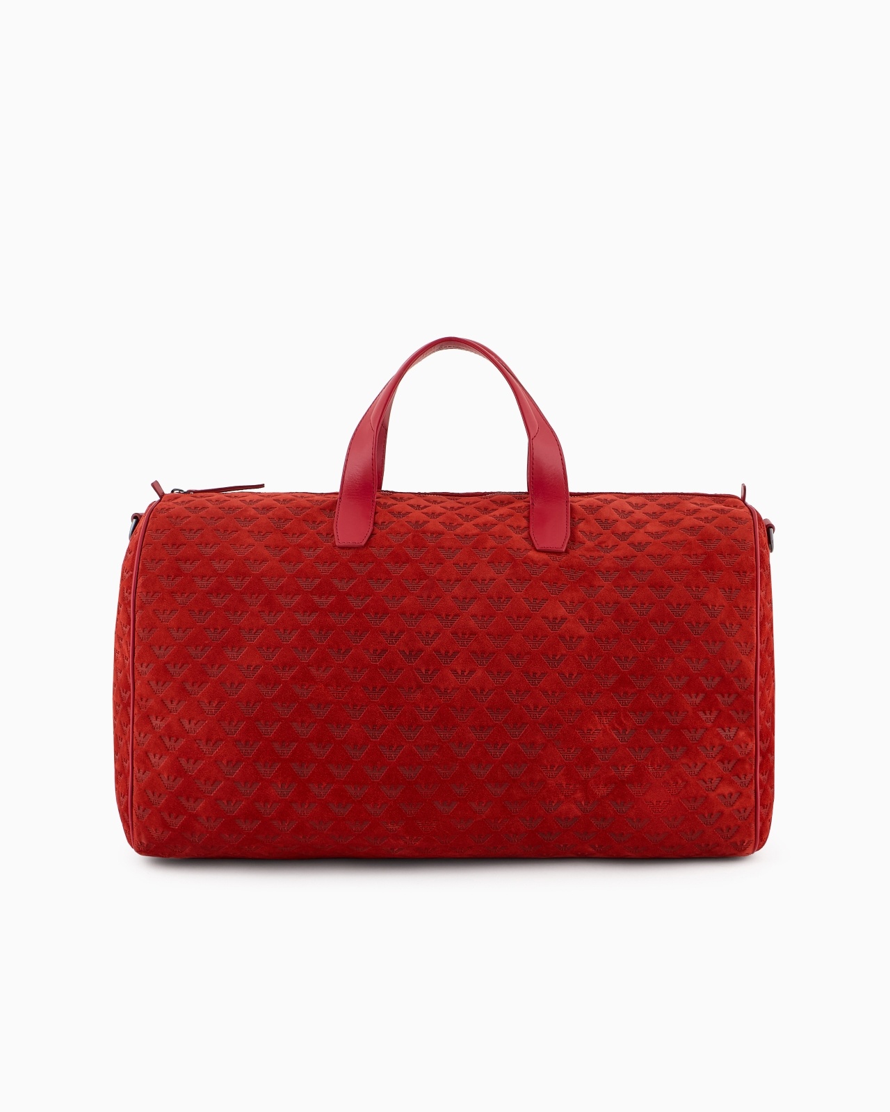 SUEDE DUFFEL BAG WITH ALL-OVER EMBOSSED EAGLE - 3