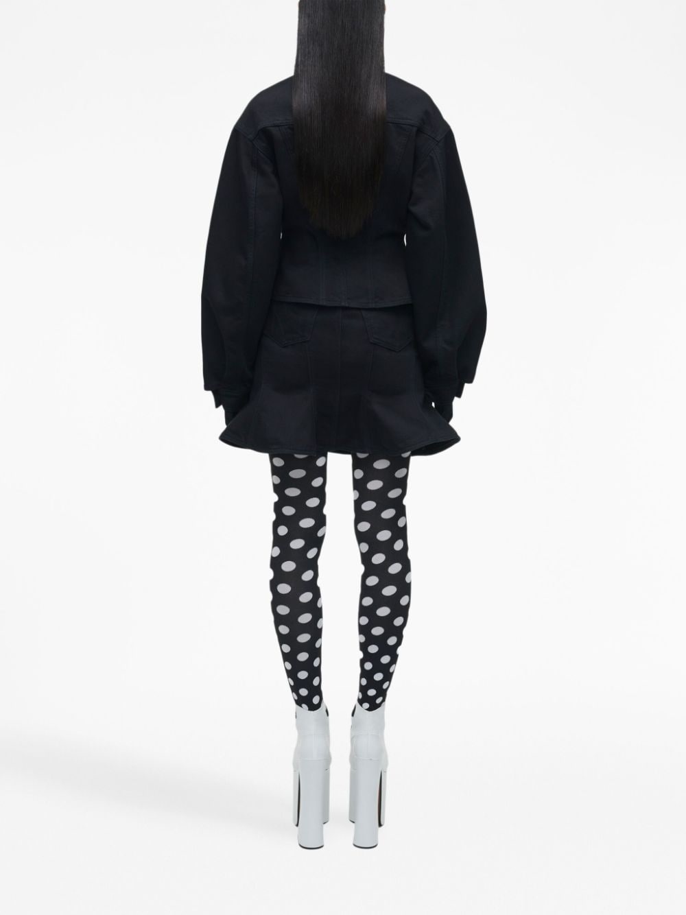 Fluted denim jacket - 4