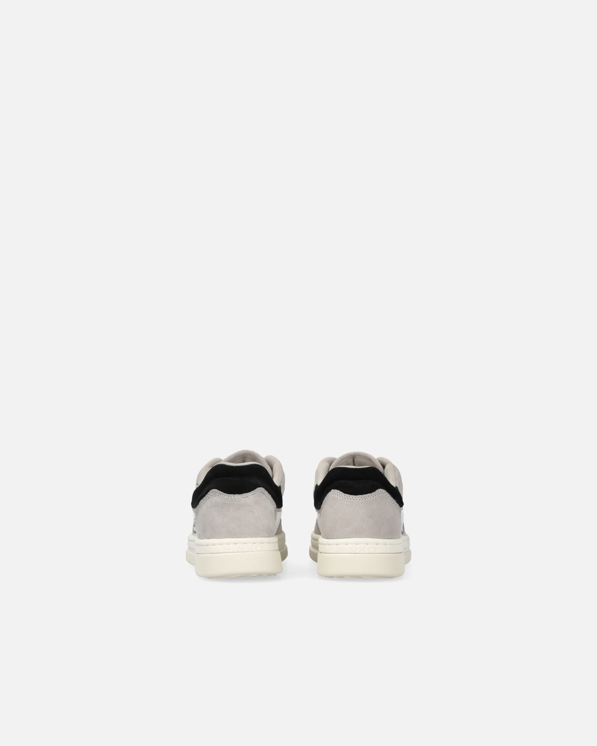 FLAT LEATHER SNEAKERS WITH CONTRASTING LOGO - 8
