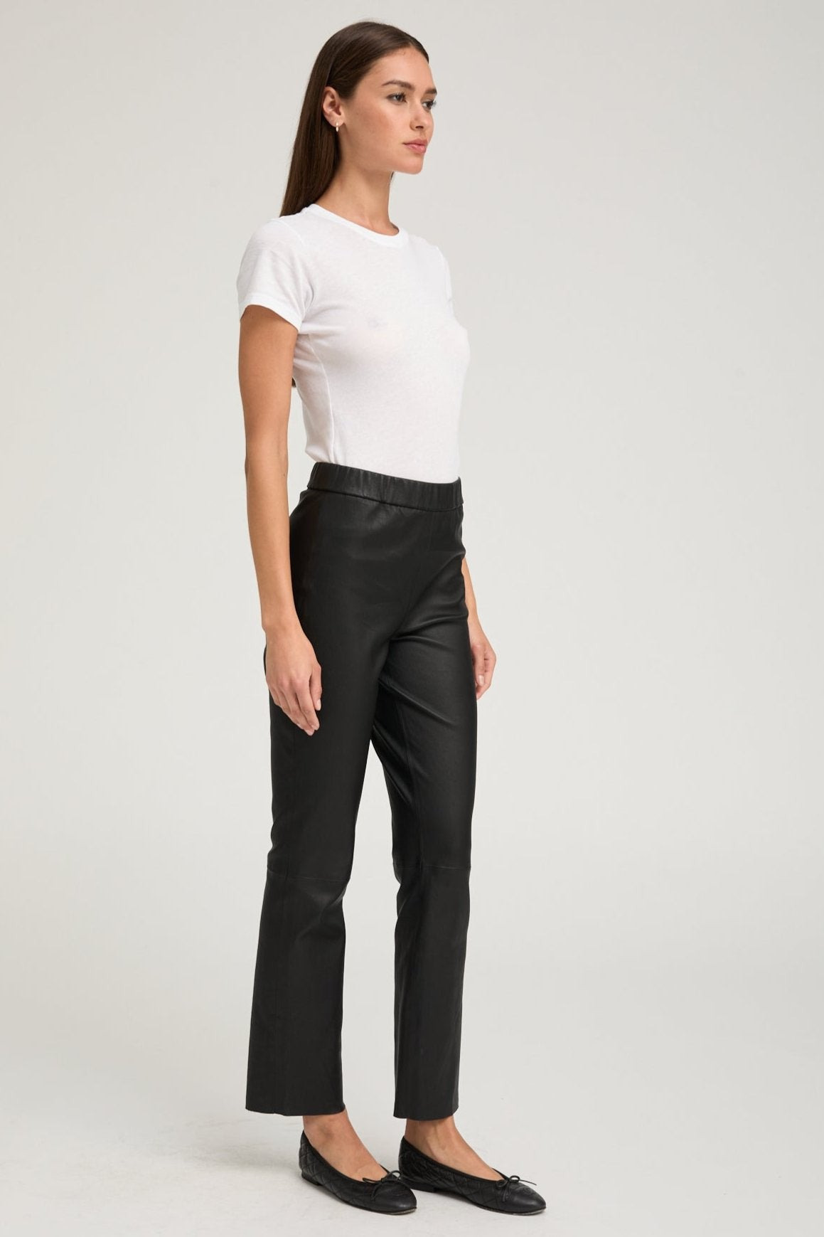 BLACK LEATHER SOPHIA PULL ON - 8
