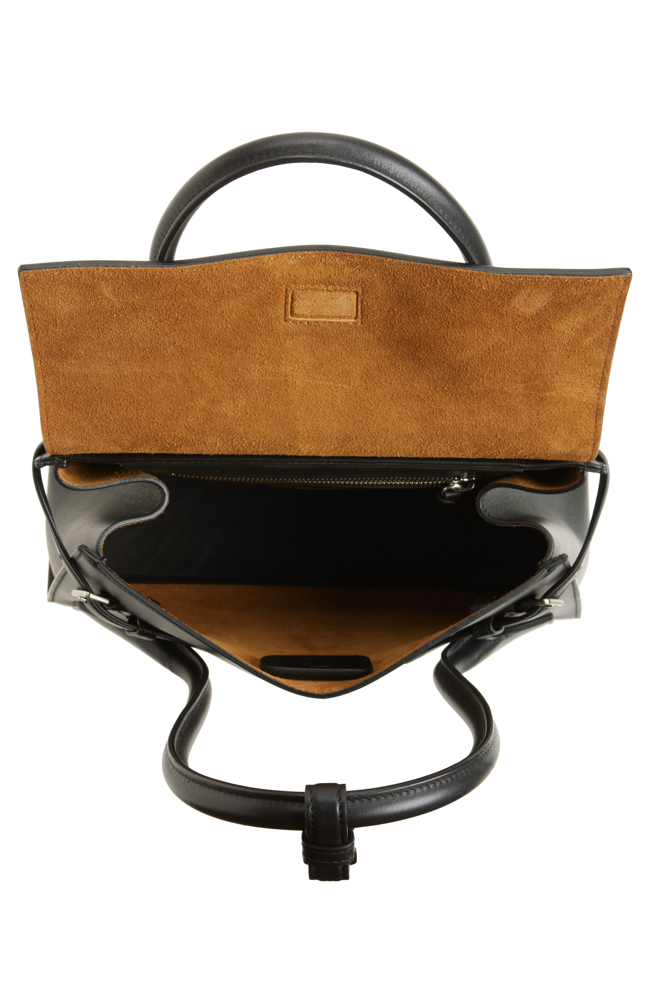 Proenza Schouler Small Tate Leather Tote in Black at Nordstrom - 4