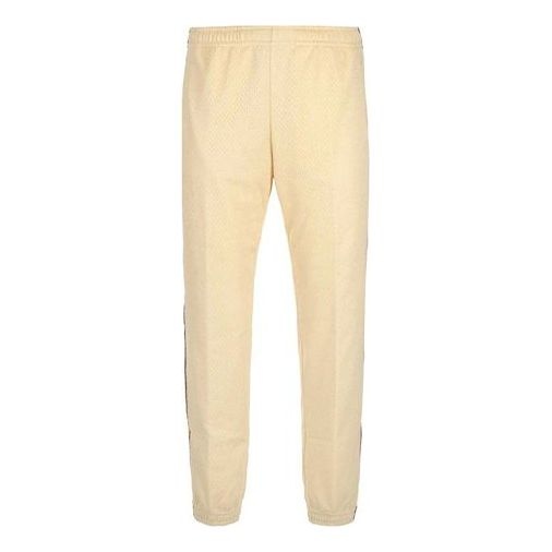 Gucci Strappy Side Striped Sweatpants For Men Beige 599356-XJB1N-9192 - 1