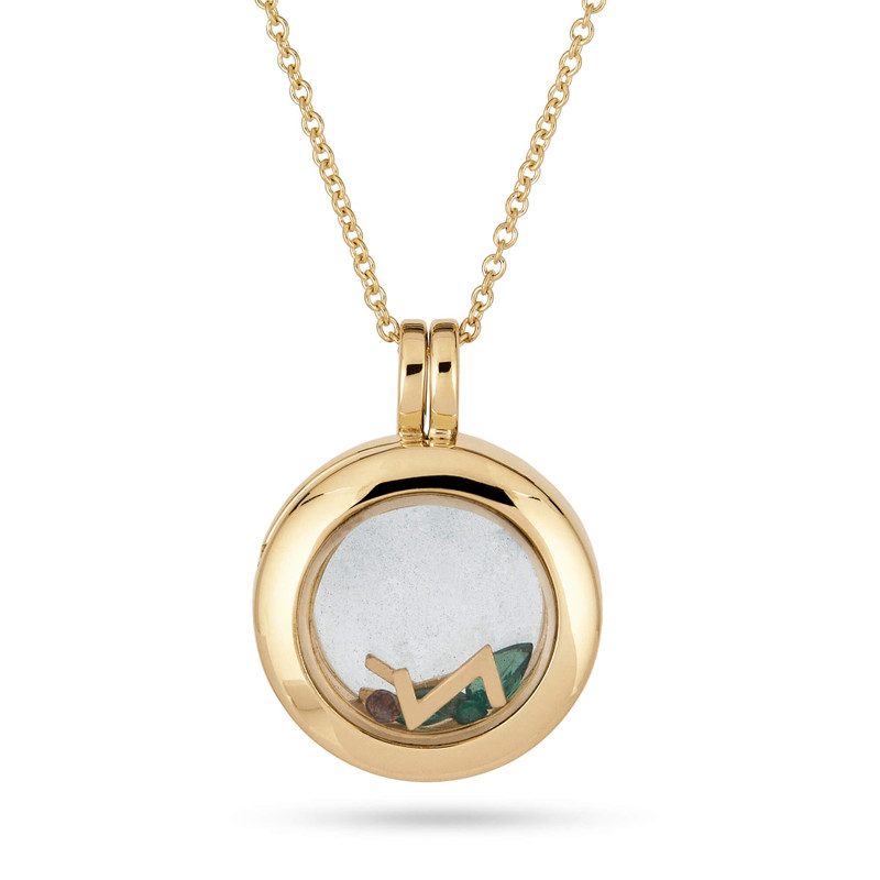 Gold Memento Locket Necklace 1