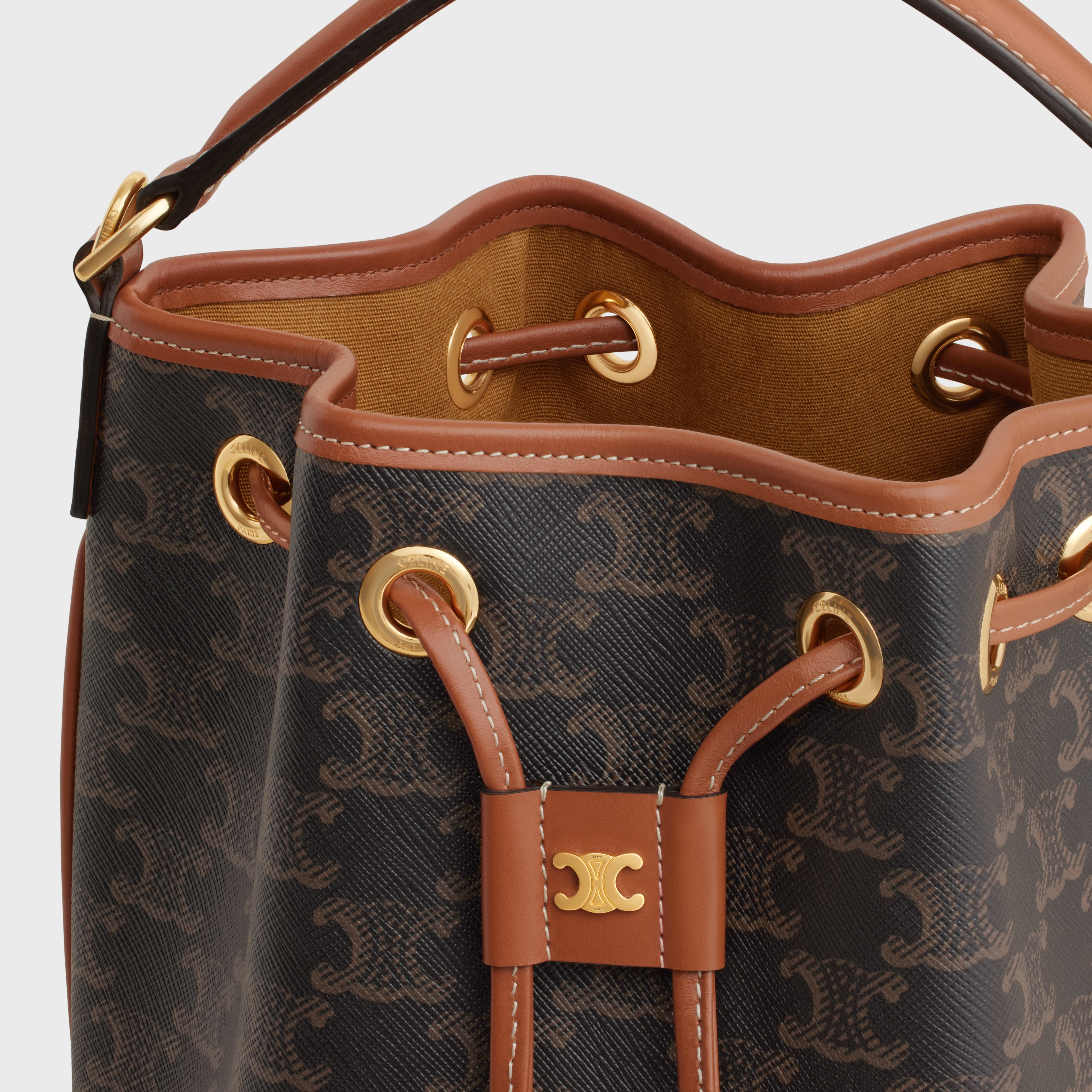CLARA BAG in TRIOMPHE CANVAS AND CALFSKIN - 4