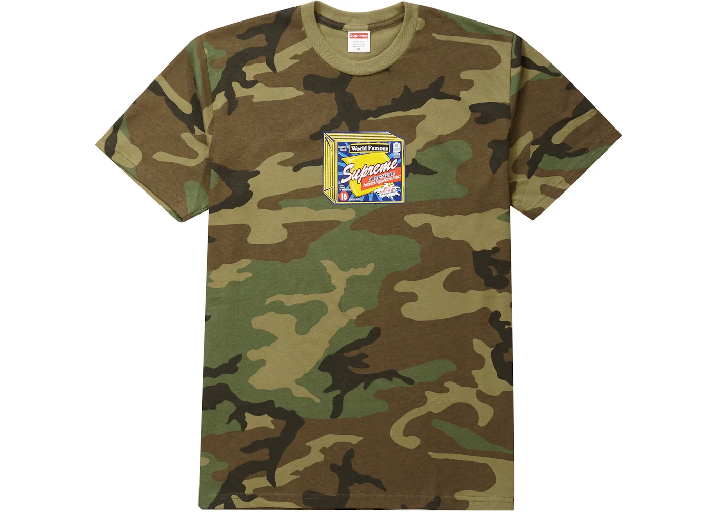 Supreme Cheese Tee Woodland Camo - 1