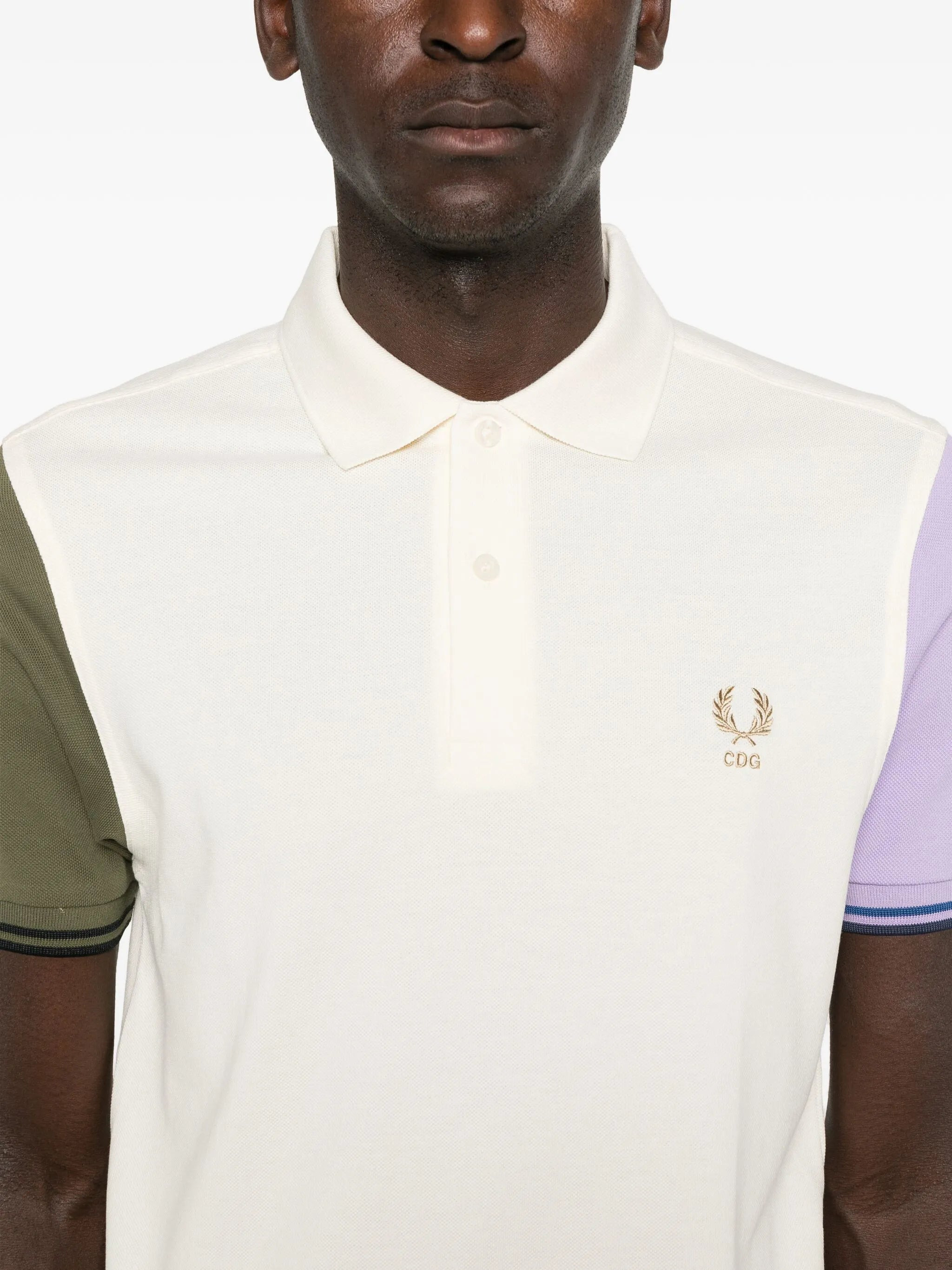 x Fred Perry colour-block short-sleeve polo shirt - 5