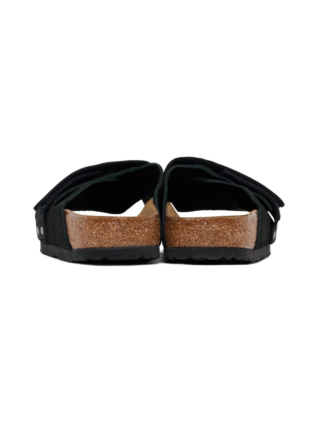 Black Narrow Kyoto Sandals - 2
