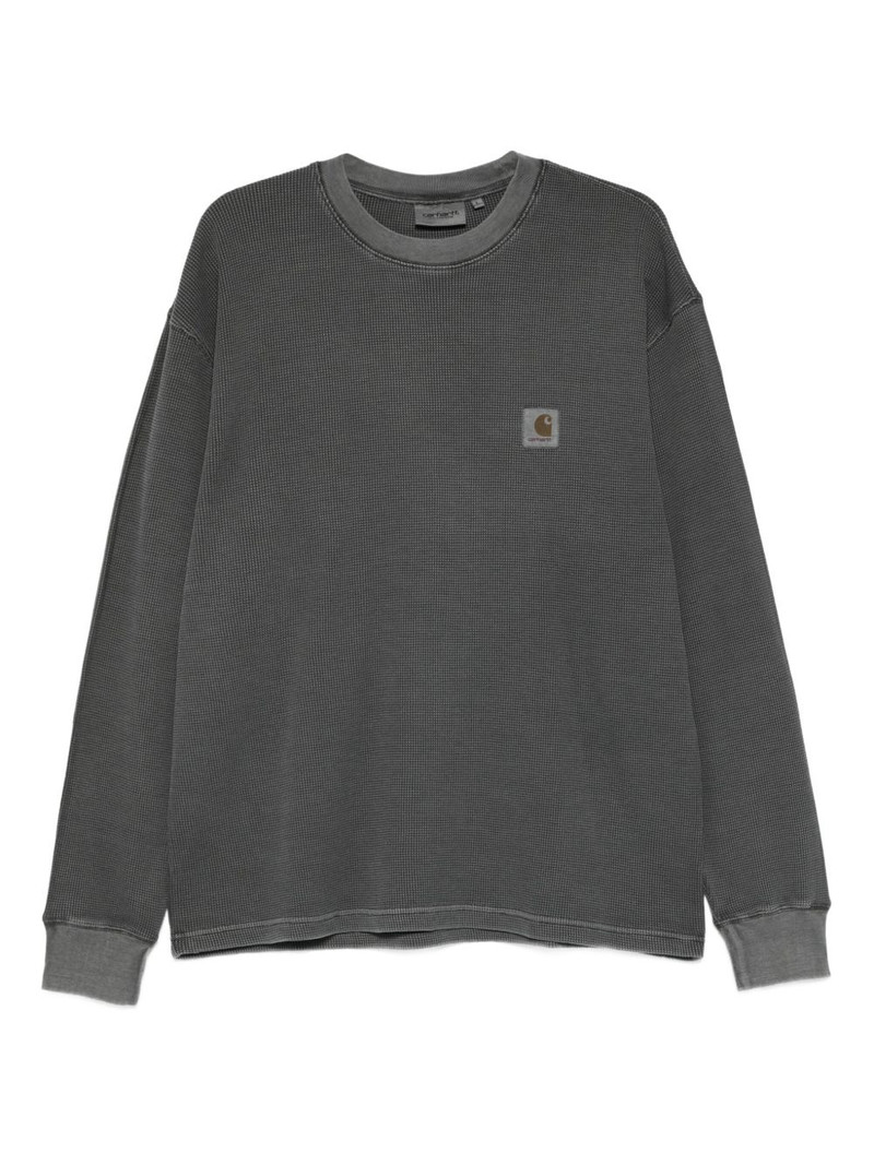 logo-patch long-sleeves T-shirt 1