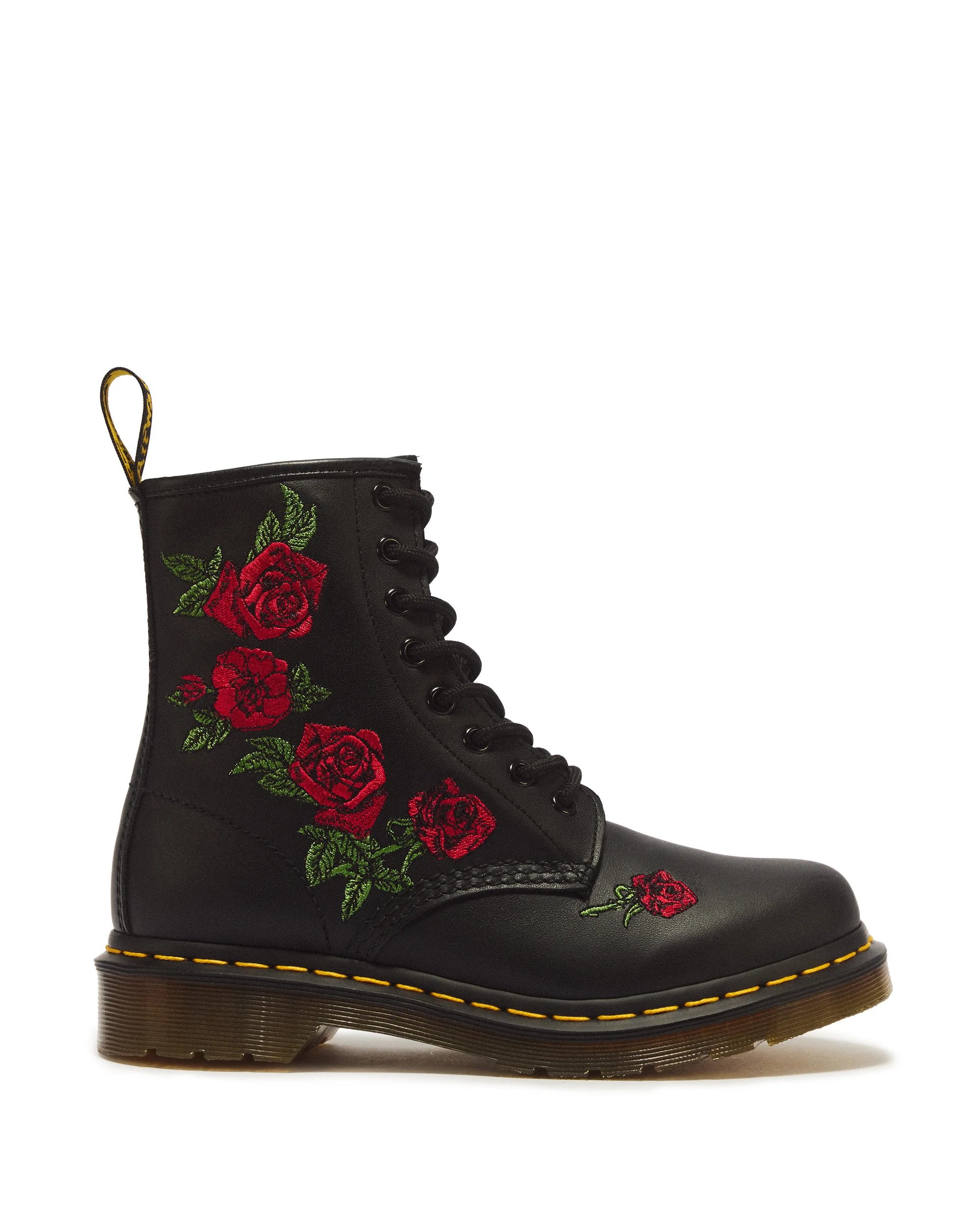 1460 Vonda Floral Leather Lace Up Boots - 1