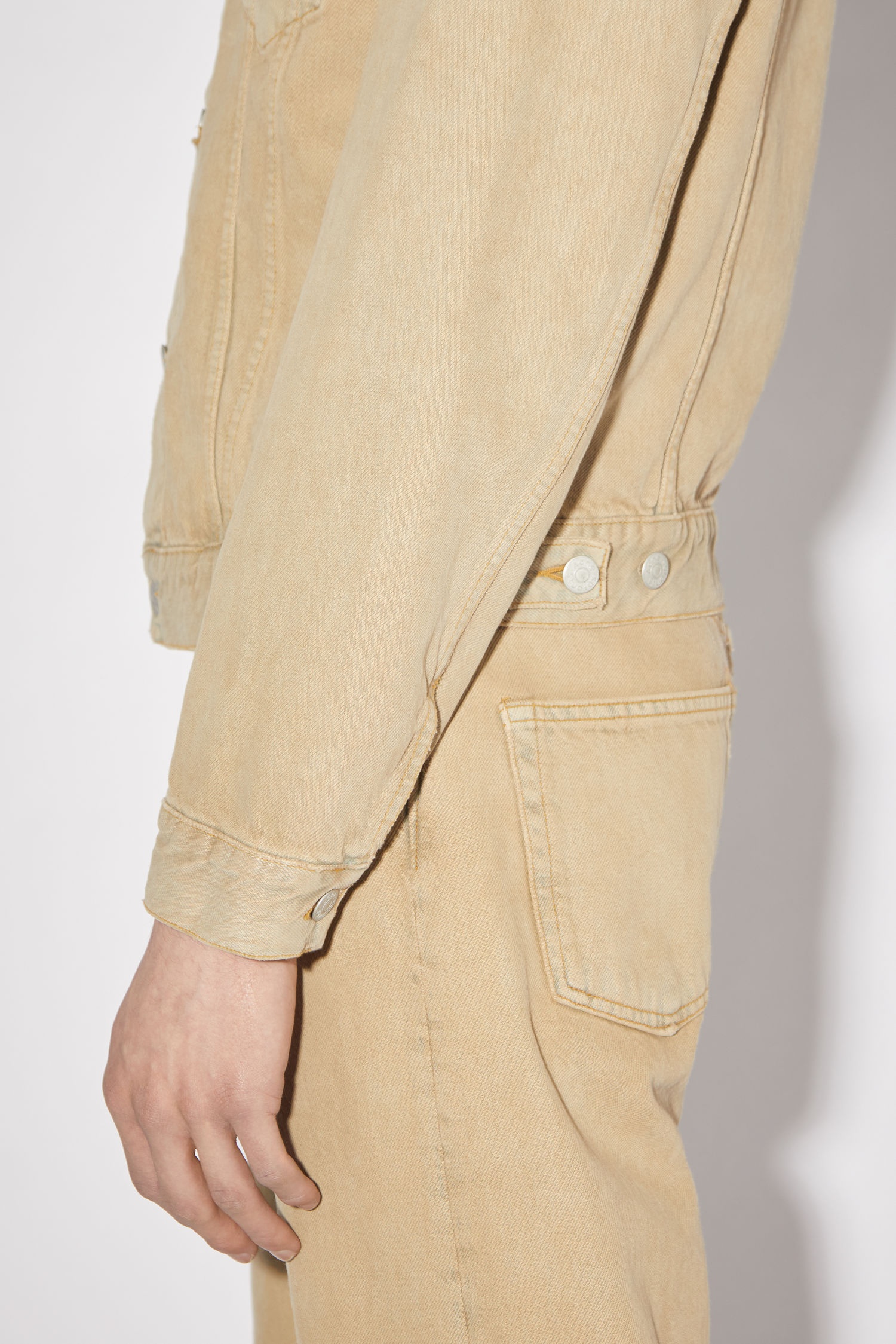 Denim trucker jacket - Sand beige - 5