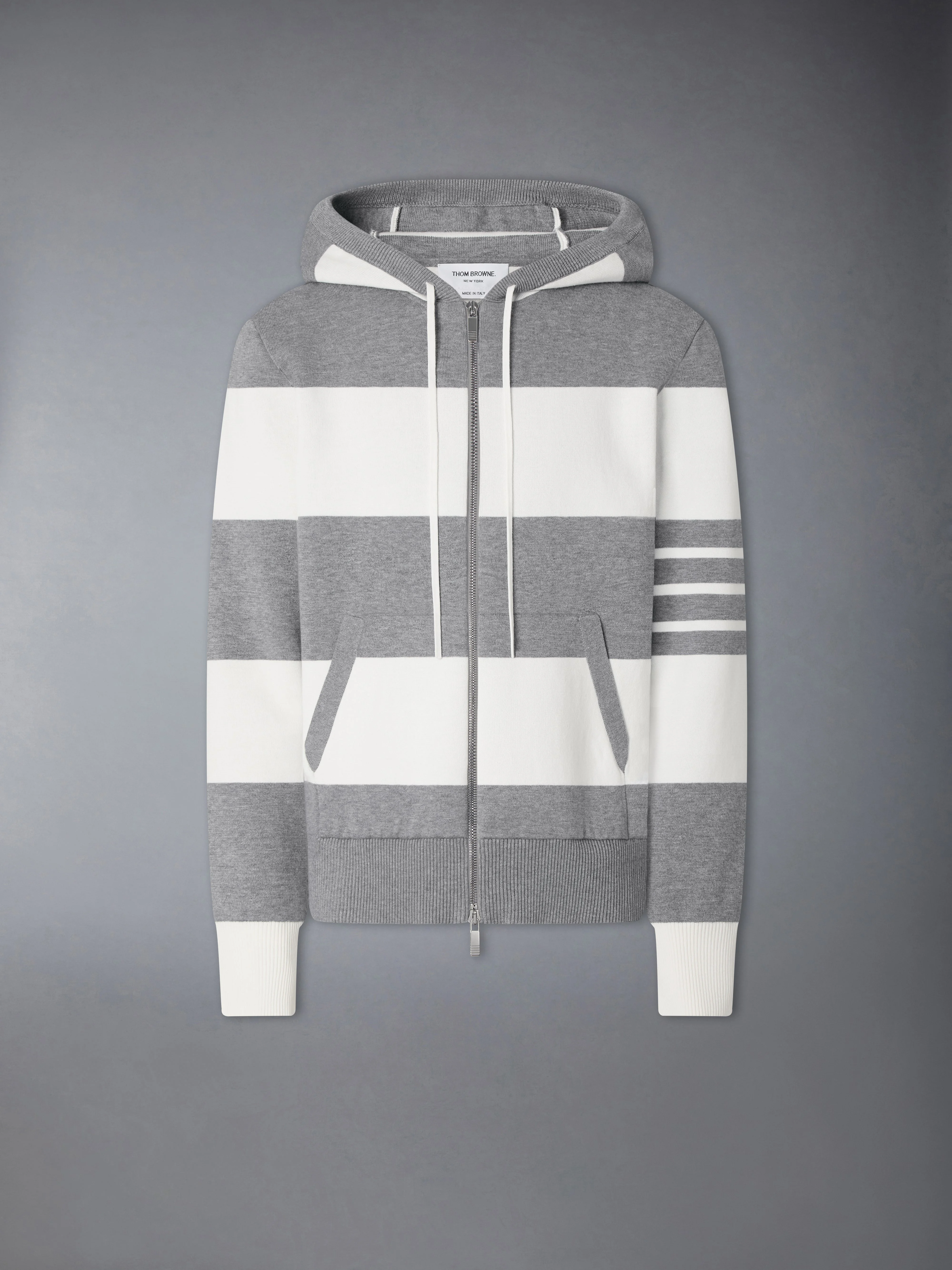 HECTOR 4-BAR RUGBY ZIP UP HOODIE - 1