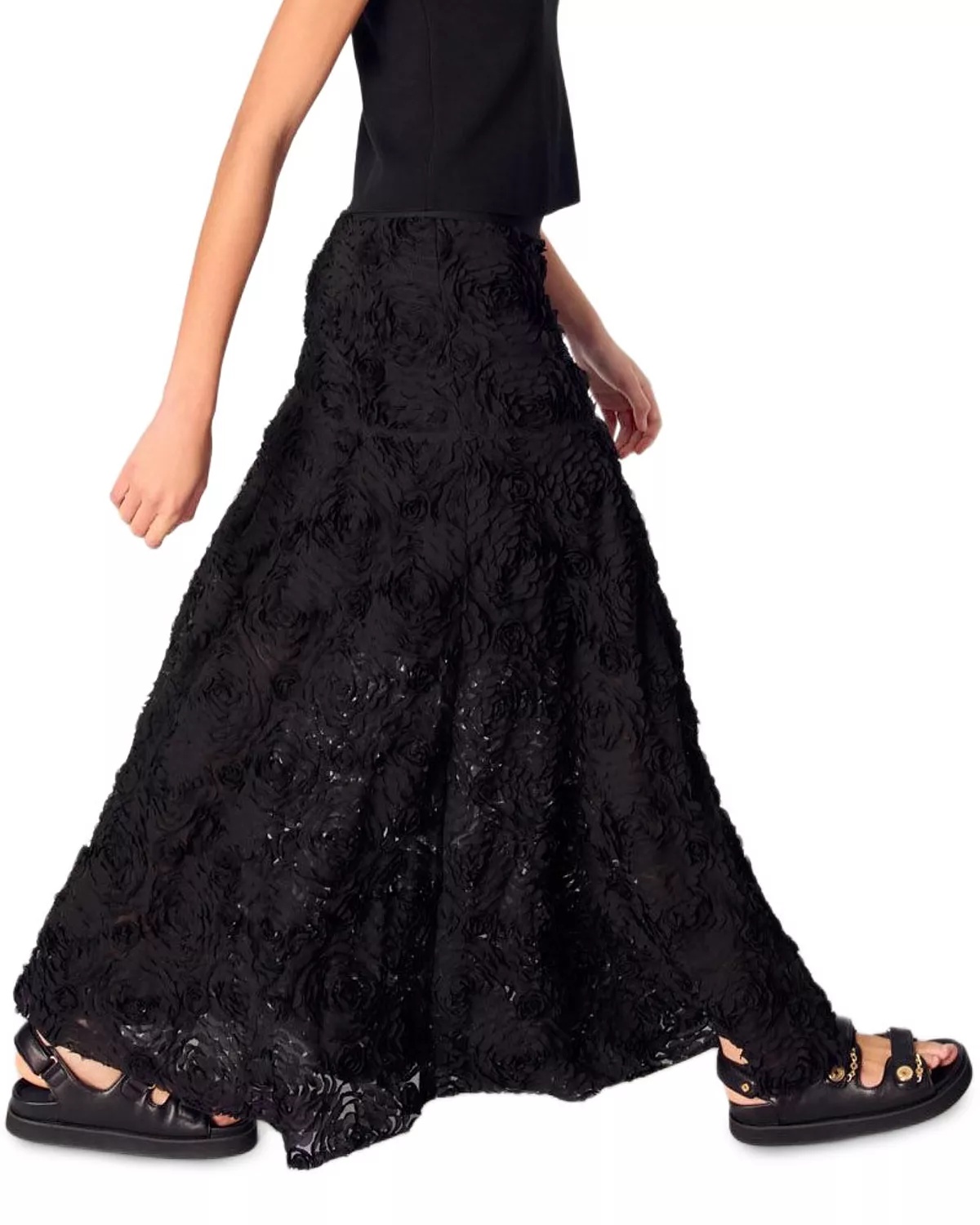 Long Embroidered Skirt - 5