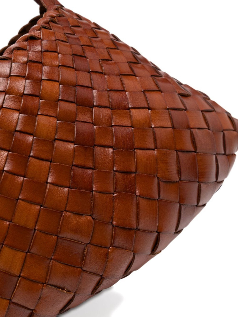 Rosanna woven-leather shoulder bag 4