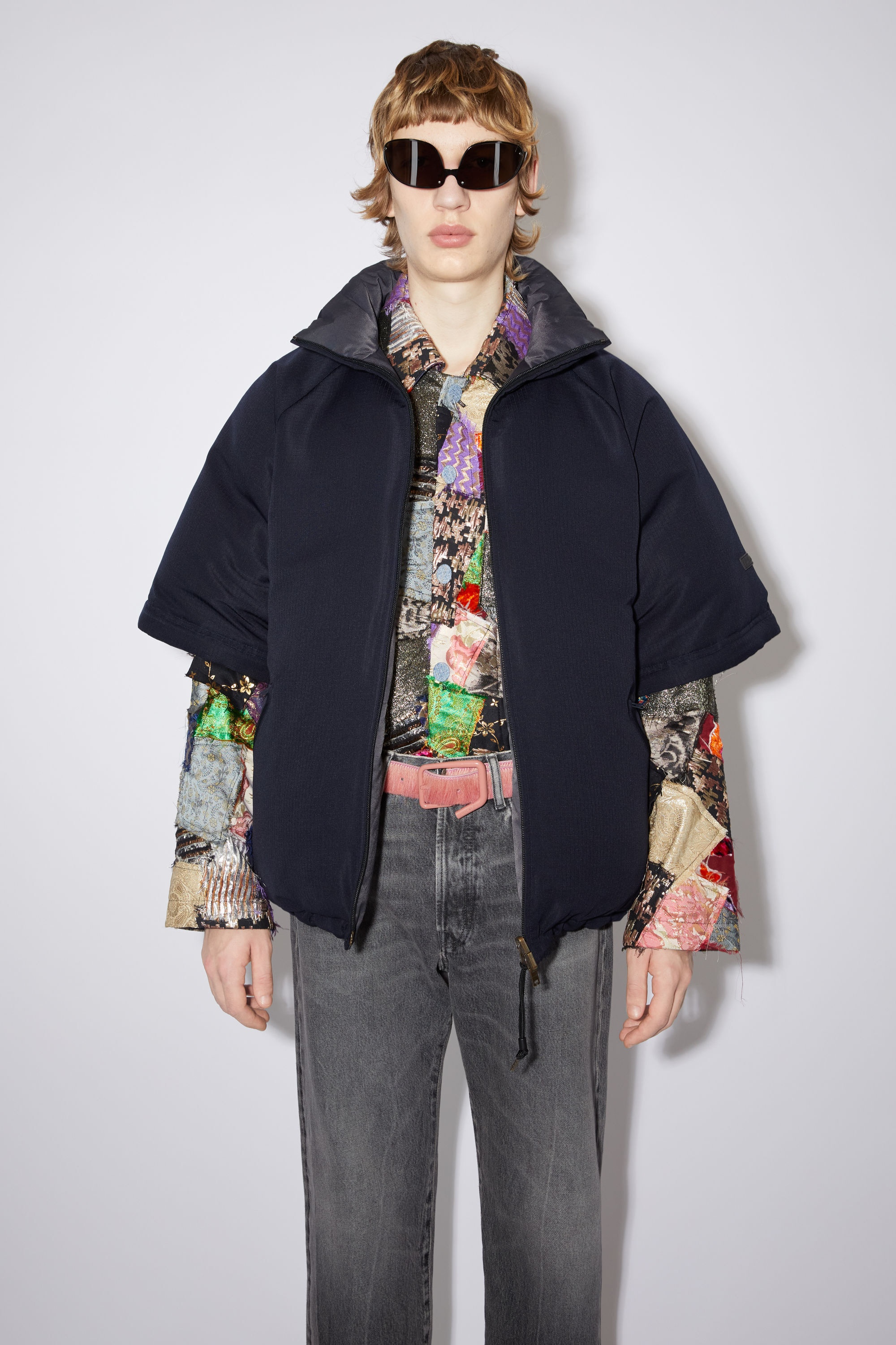 Reversible down jacket - Dark Blue - 5