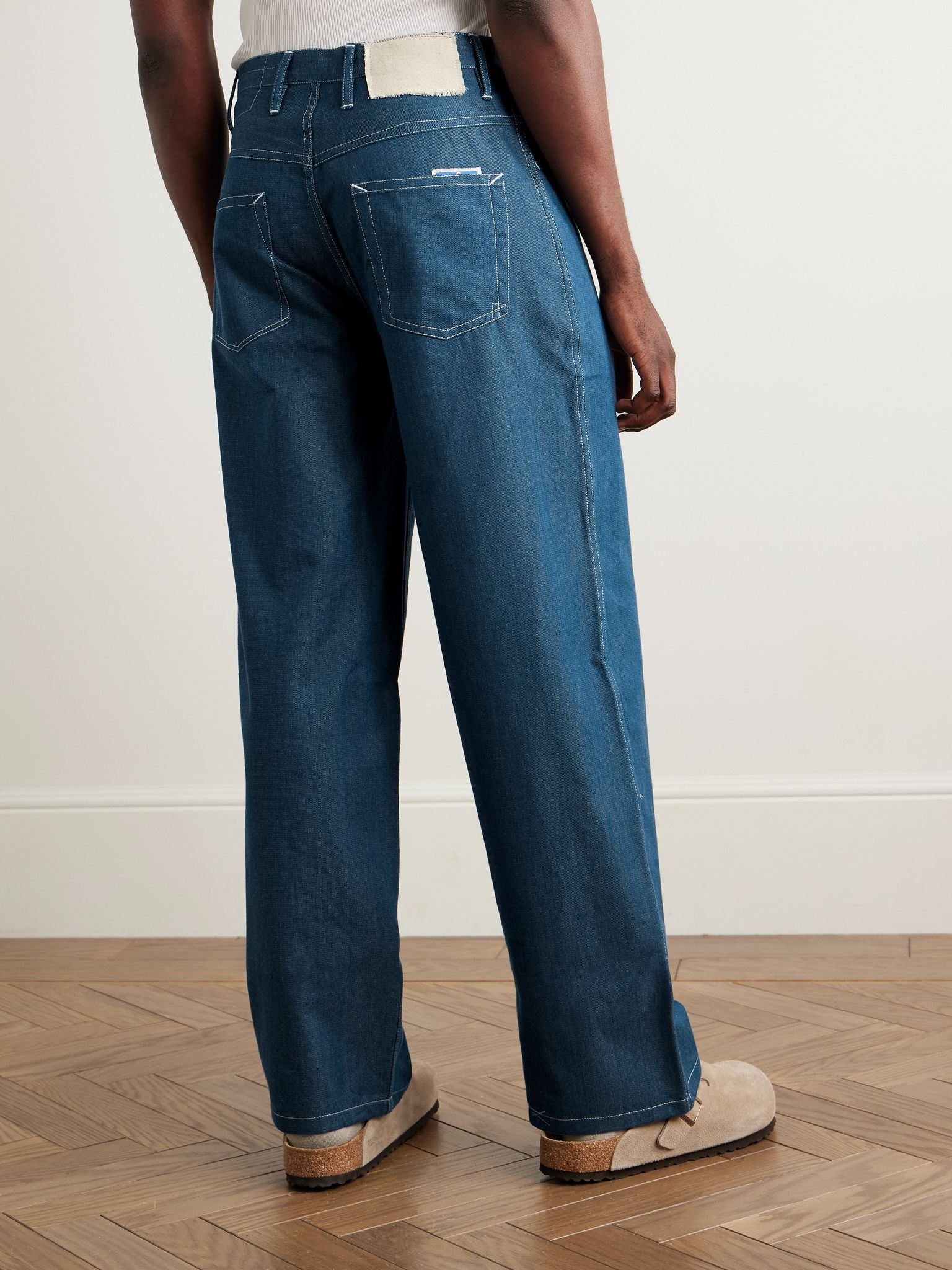 Poetry Wide-Leg Organic Jeans Blue - 4