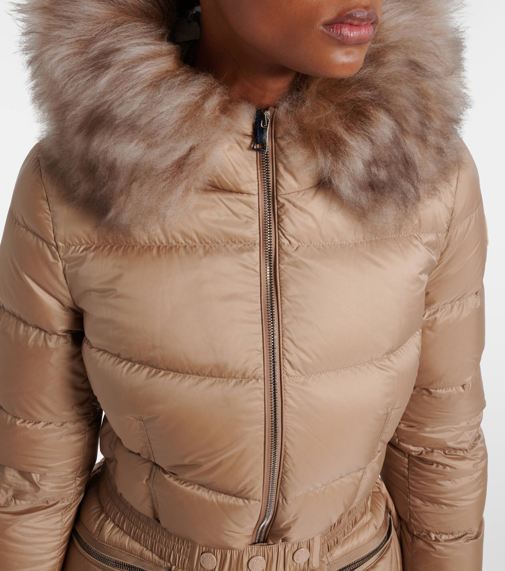 Boedic shearling-trimmed down jacket - 4