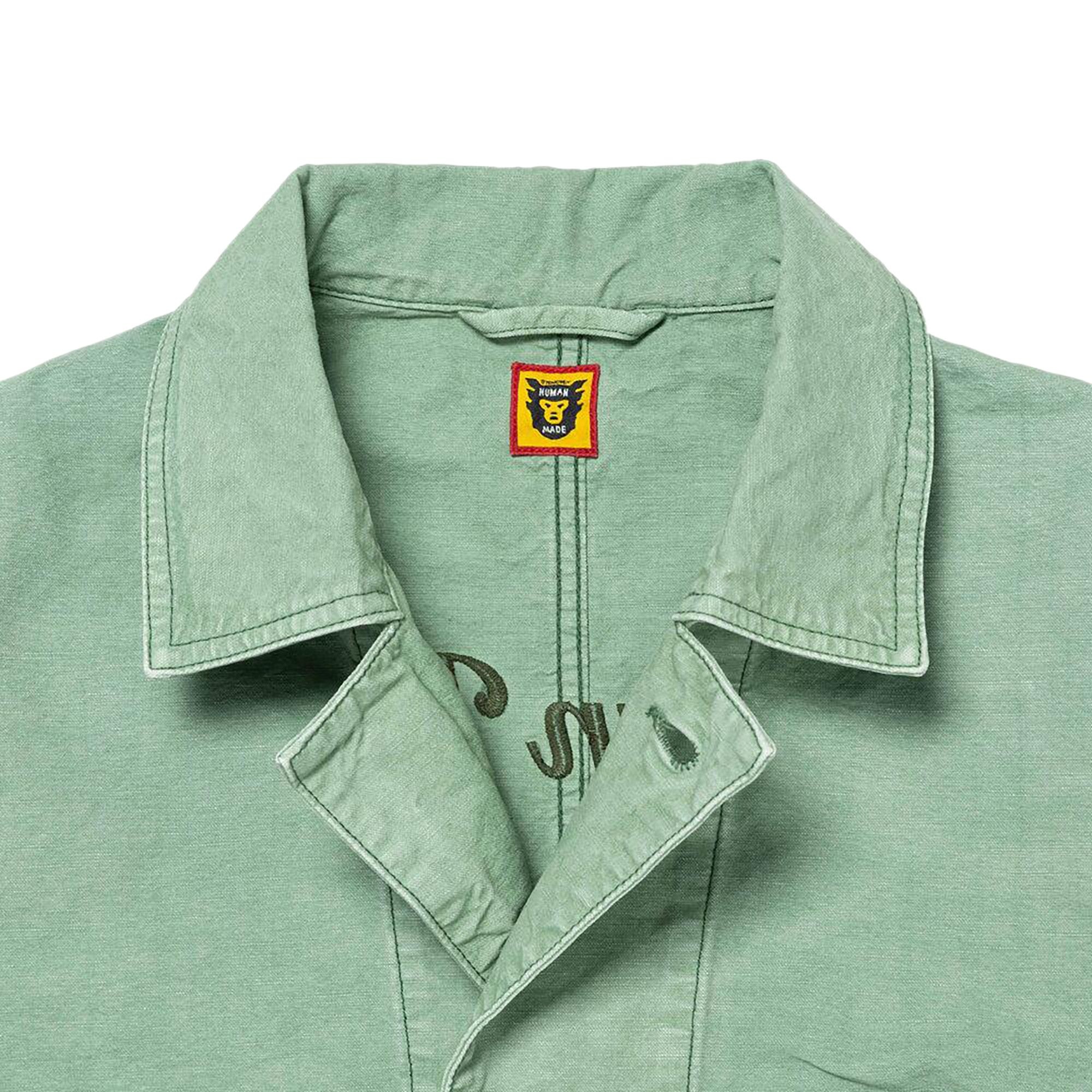 Human Made Garment Dyed Coverall Jacket 'Green' - 3