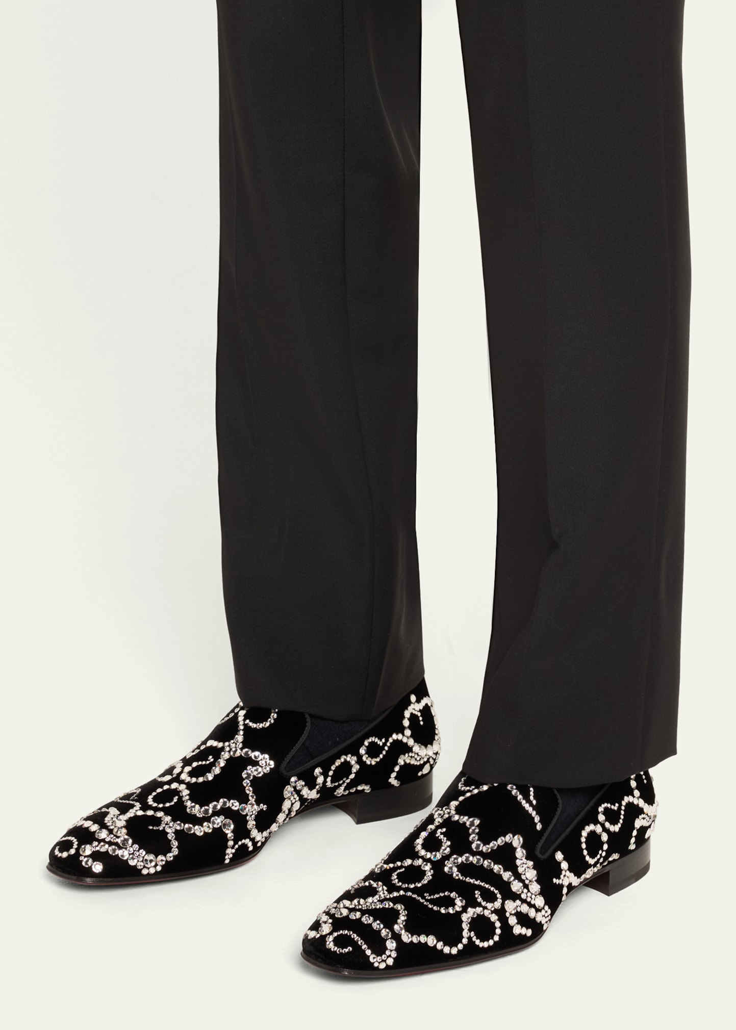 Men's Octodandelion Crystal Velvet Loafers - 2