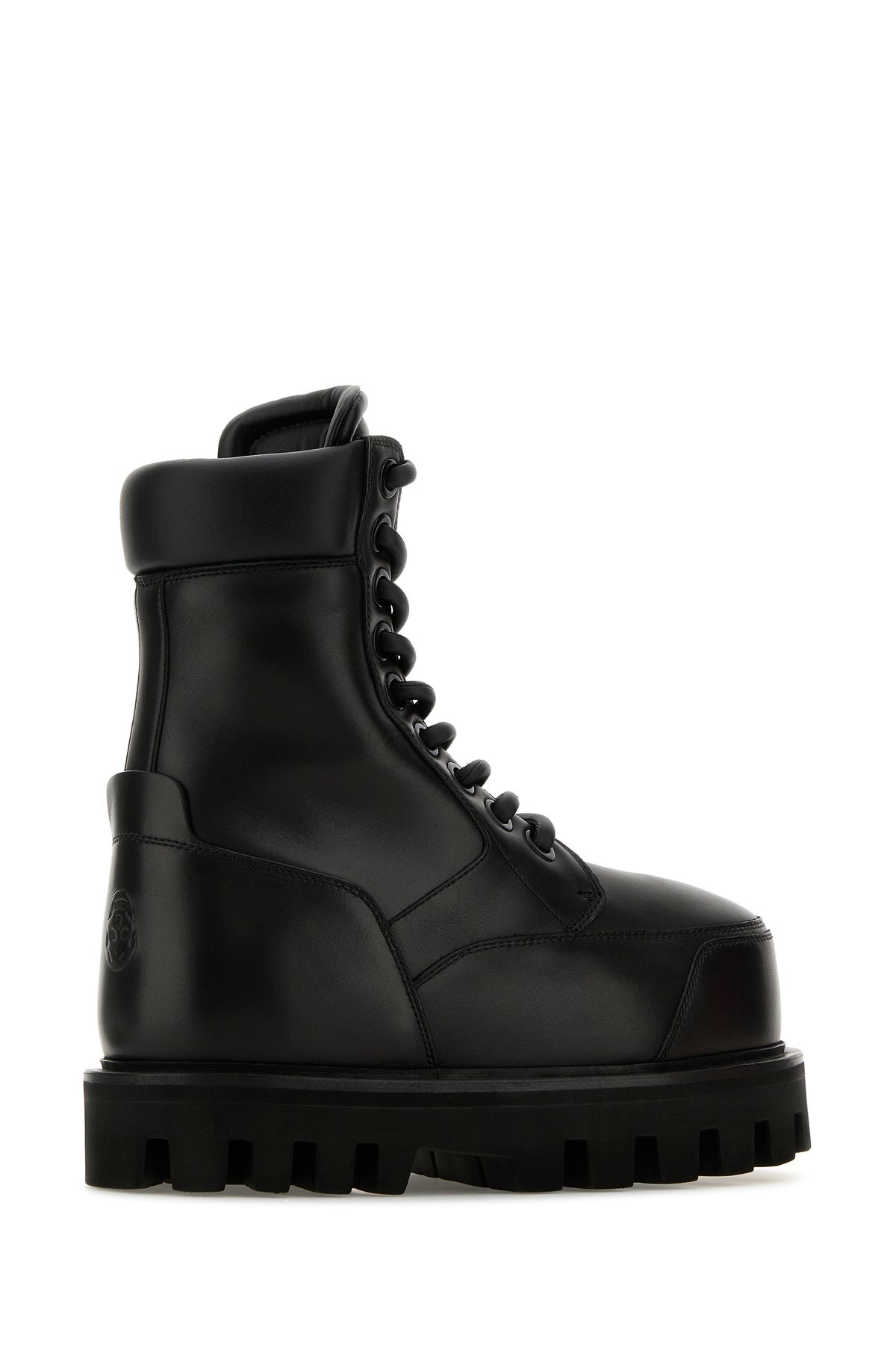 Black leather ankle boots - 3
