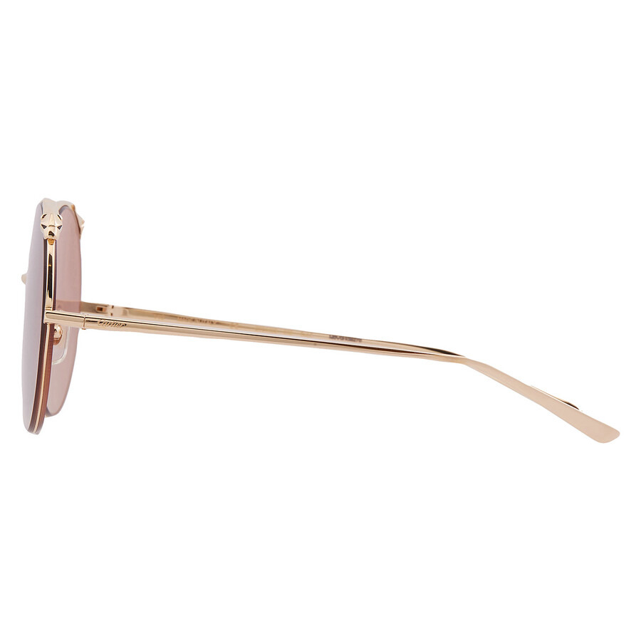 Cartier Panthere de Cartier Pink Multi Treatment Round Ladies Sunglasses CT0149S 002 60 - 4