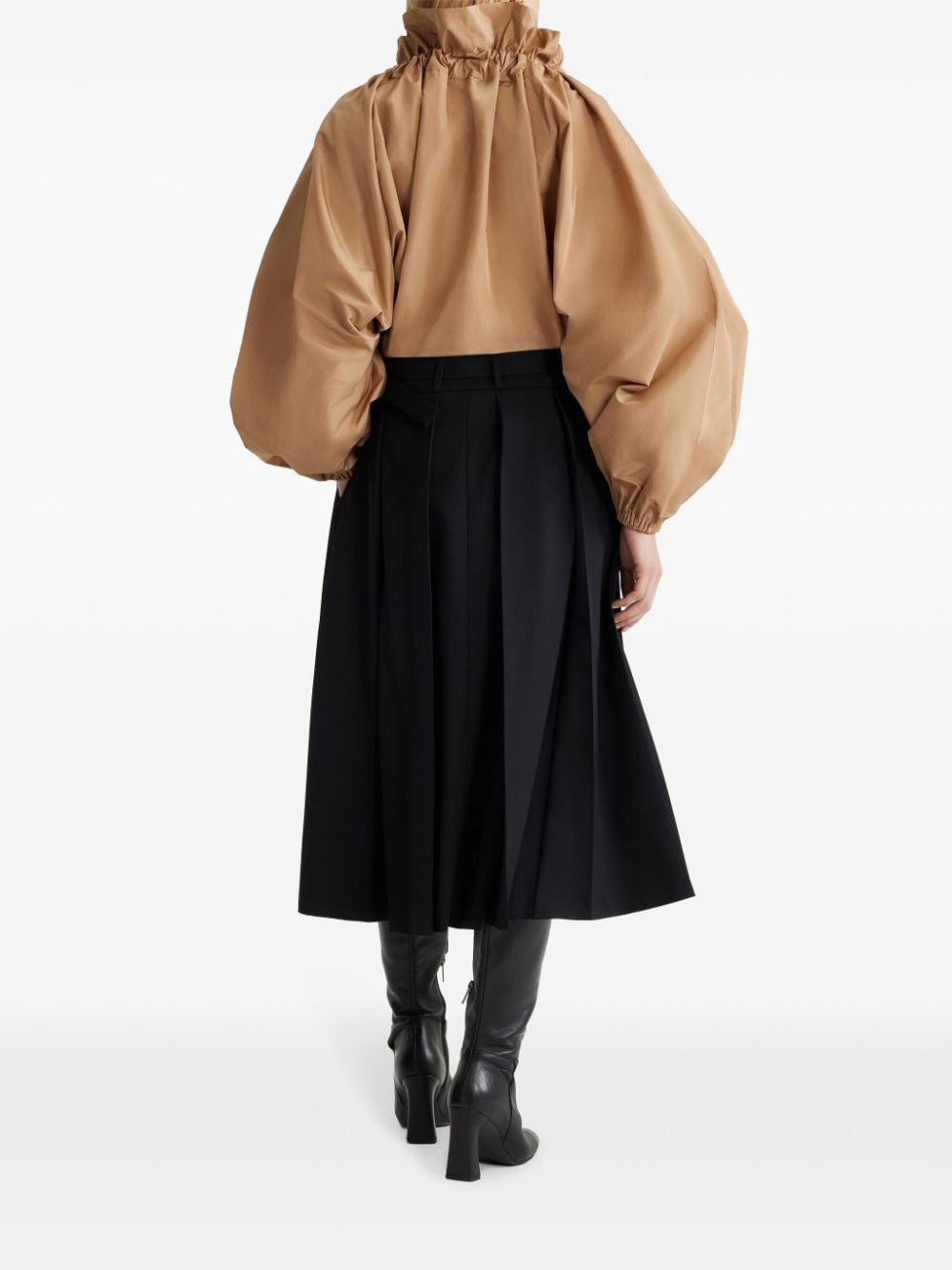 Iconic drawstring faille blouse - 3