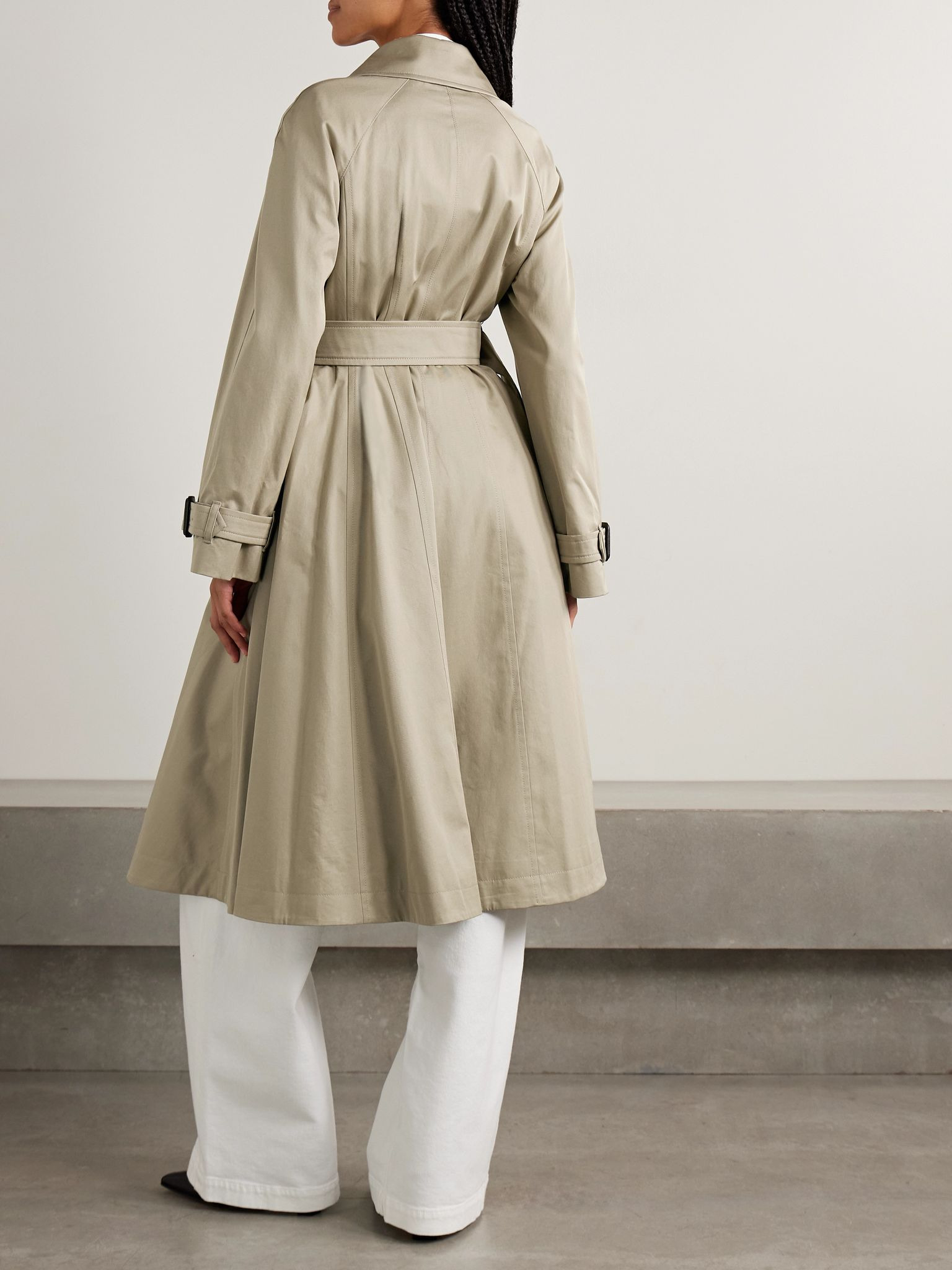 Ellingham belted cotton-gabardine trench coat Taupe - 4