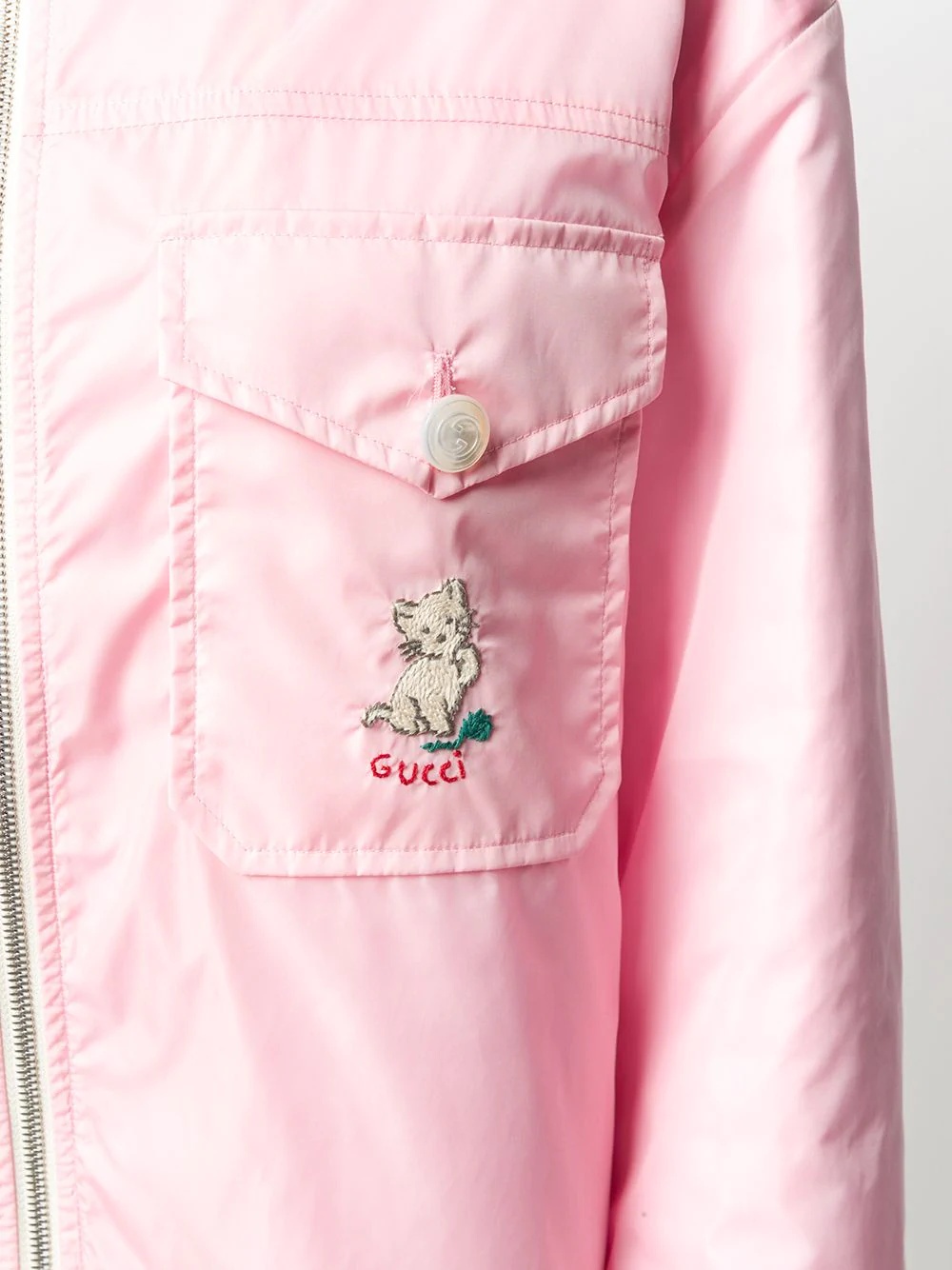 embroidered cat jacket - 5