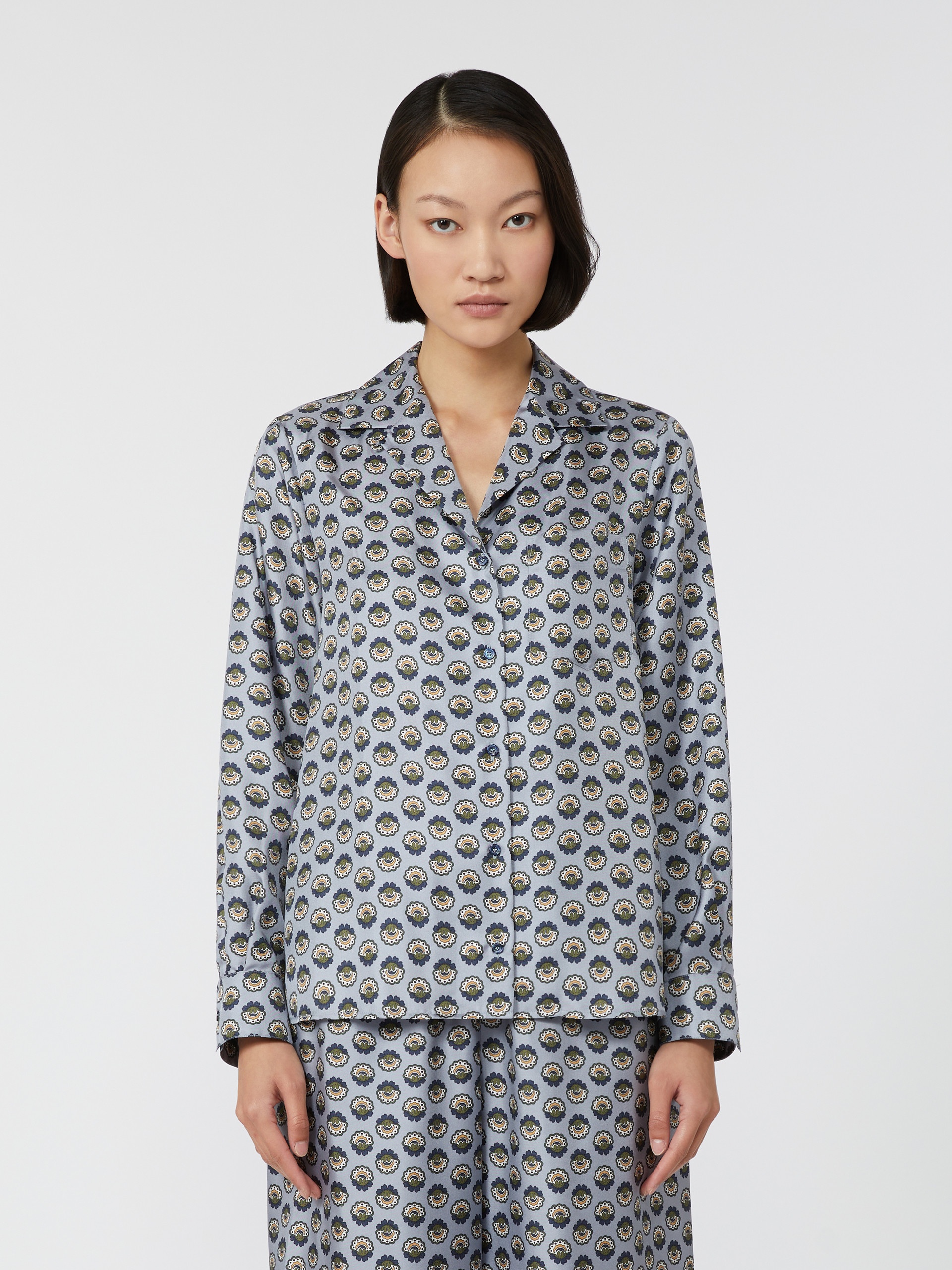 ONCIA Printed silk pyjama shirt - 3
