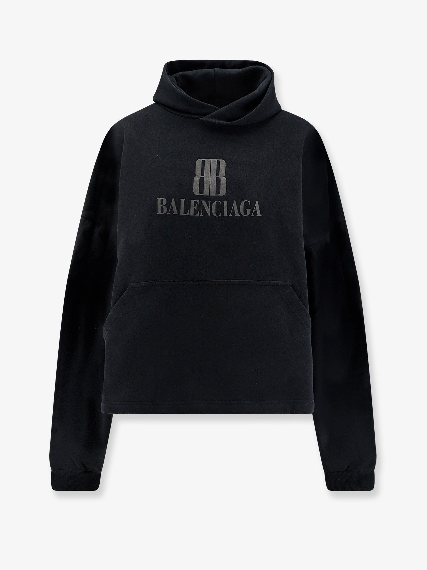Balenciaga Cropped Cotton Sweatshirt - 1