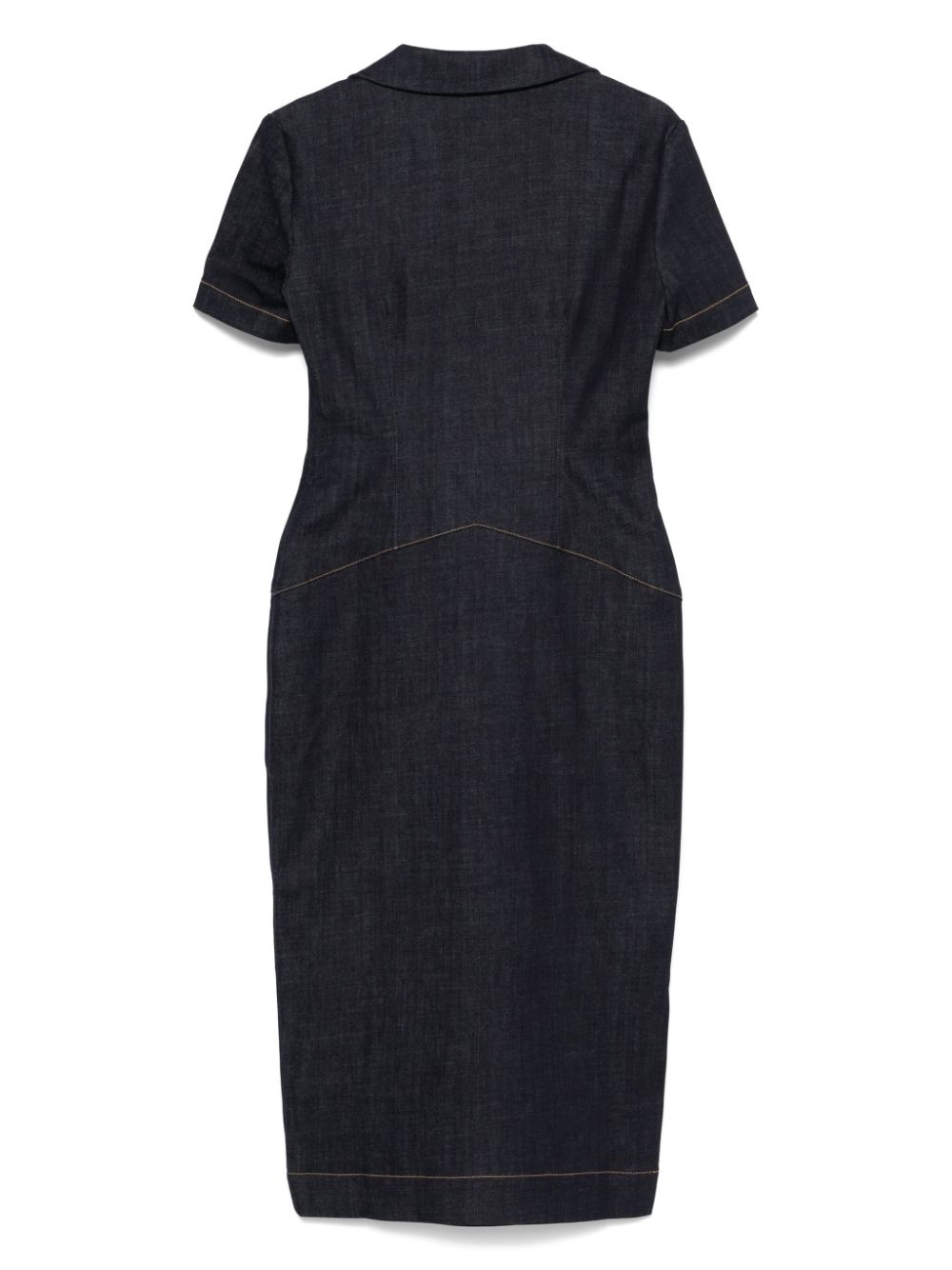 4G-emblem denim midi dress - 2