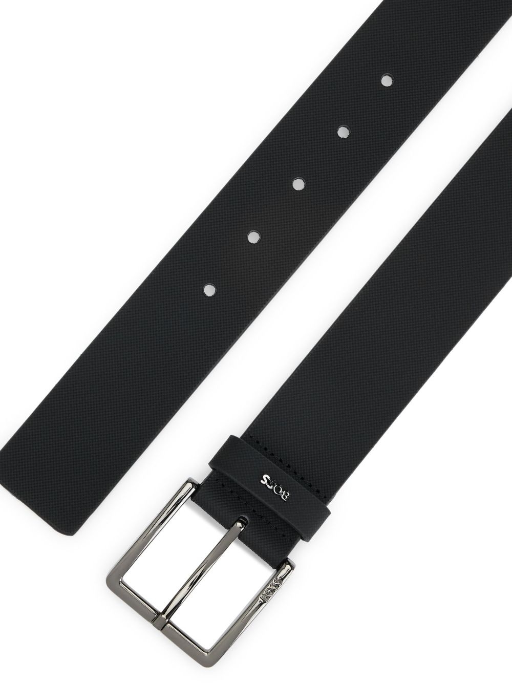 logo-lettering leather belt - 2