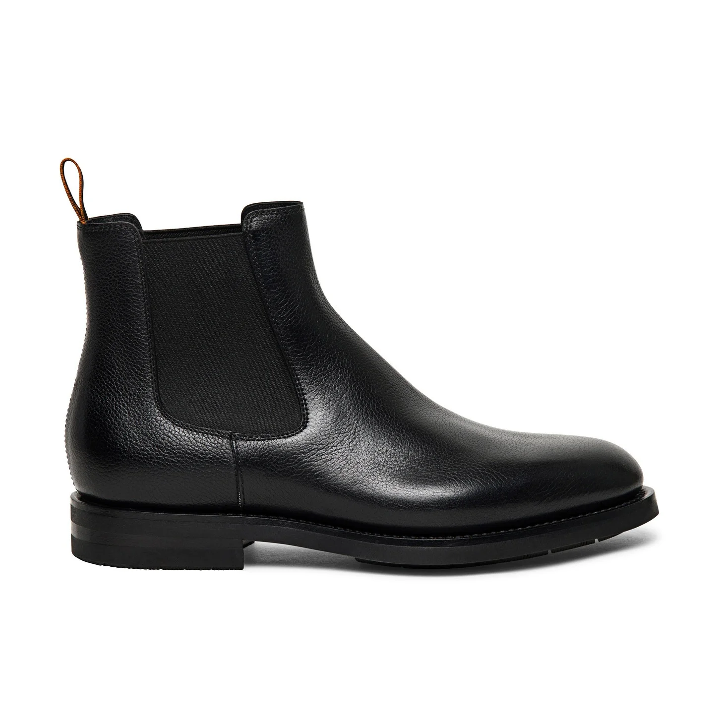 Men’s polished black leather Chelsea boot - 1