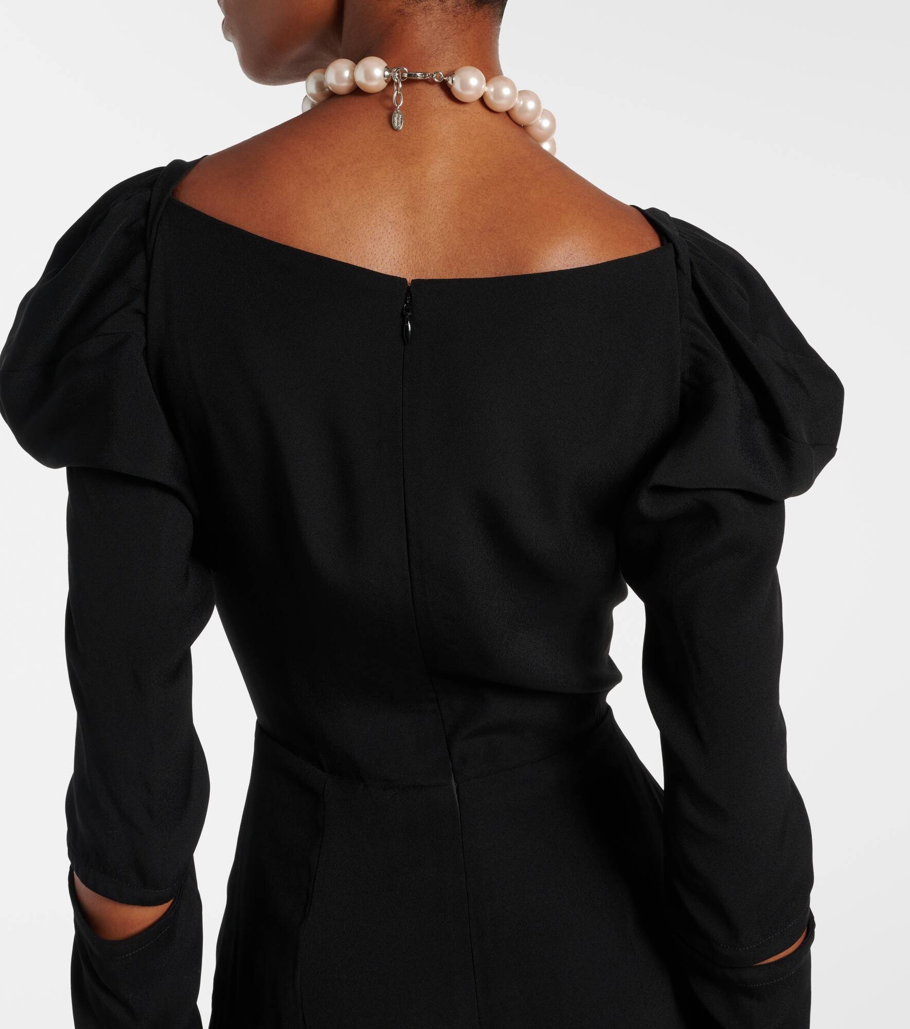 Panther draped midi dress - 6