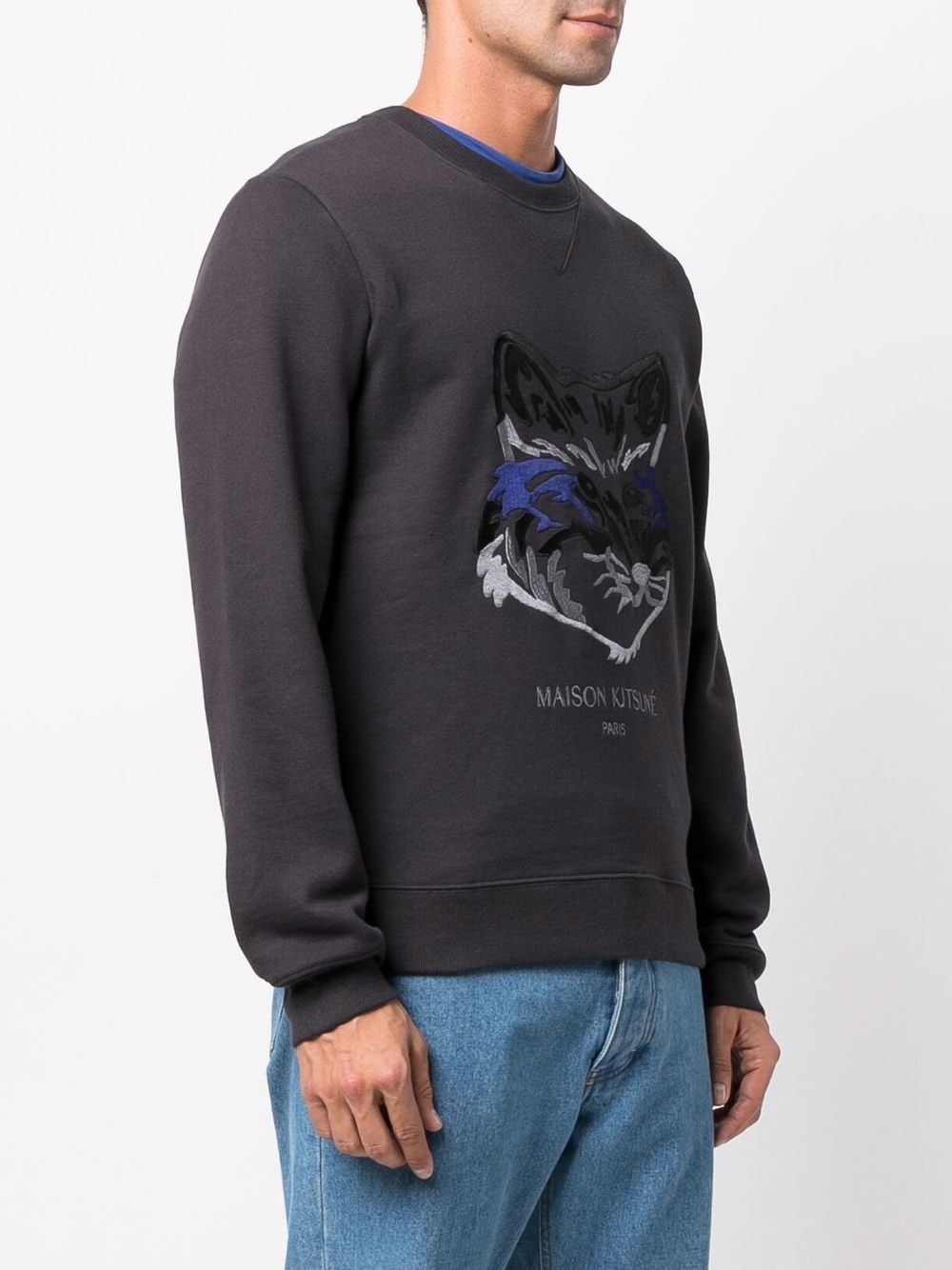 embroidered fox sweatshirt - 3