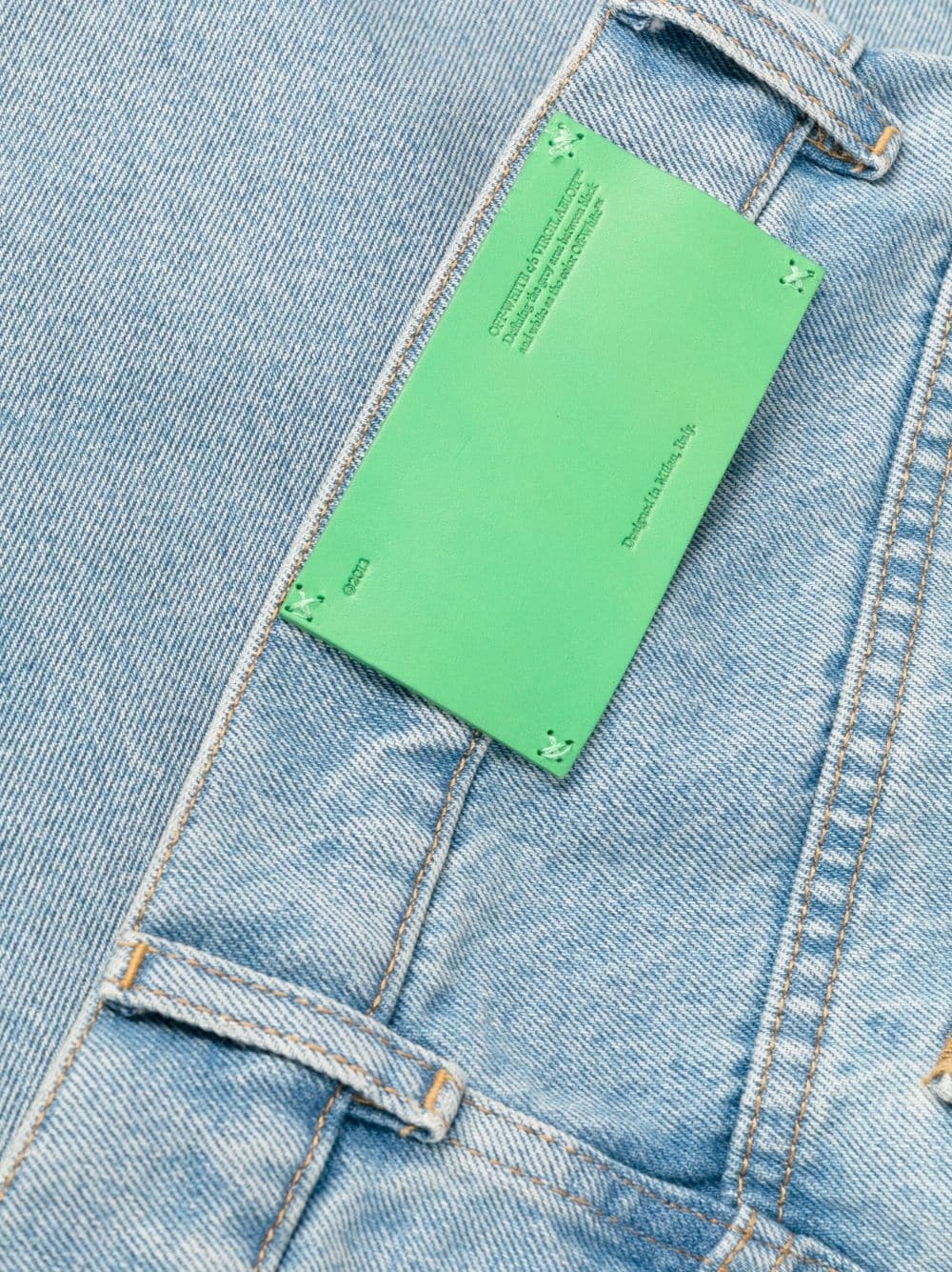 x Virgil Abloh bee-embroidered jeans - 7