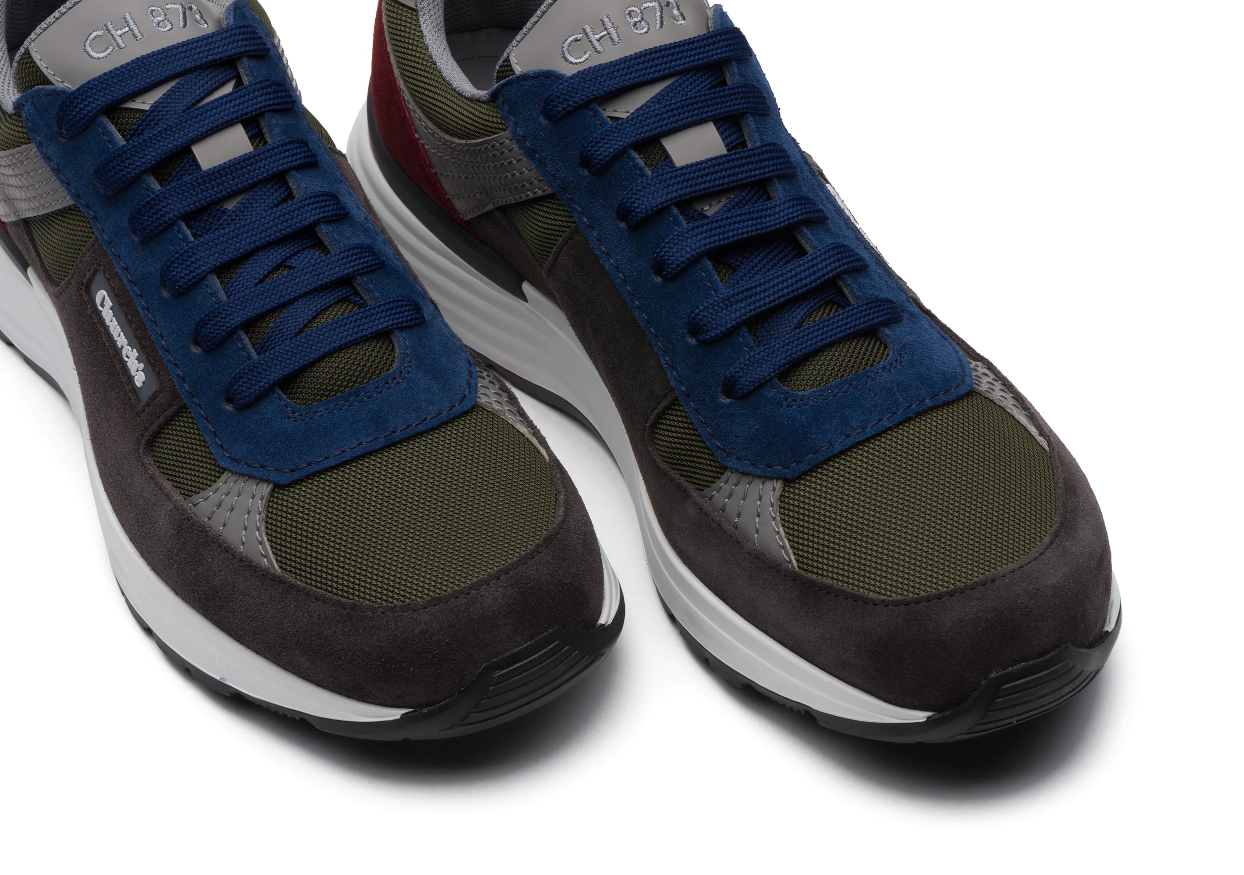 Ch873
Suede &  Mesh Retro Sneaker Multicolor - 4