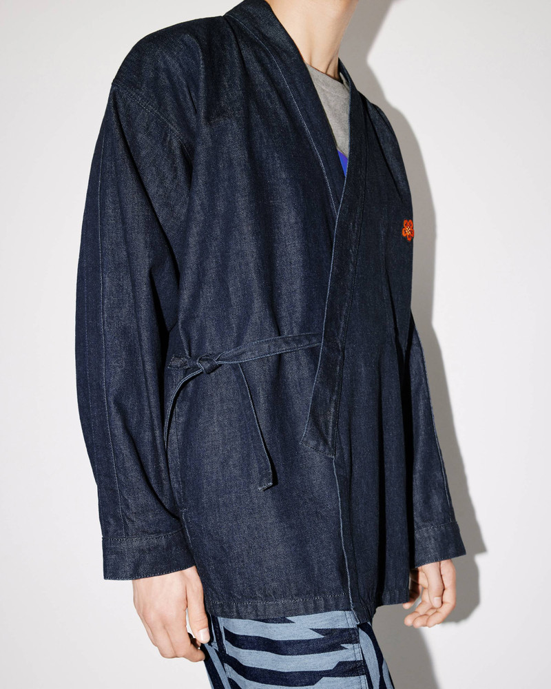 'BOKE FLOWER' Crest denim kimono jacket 8