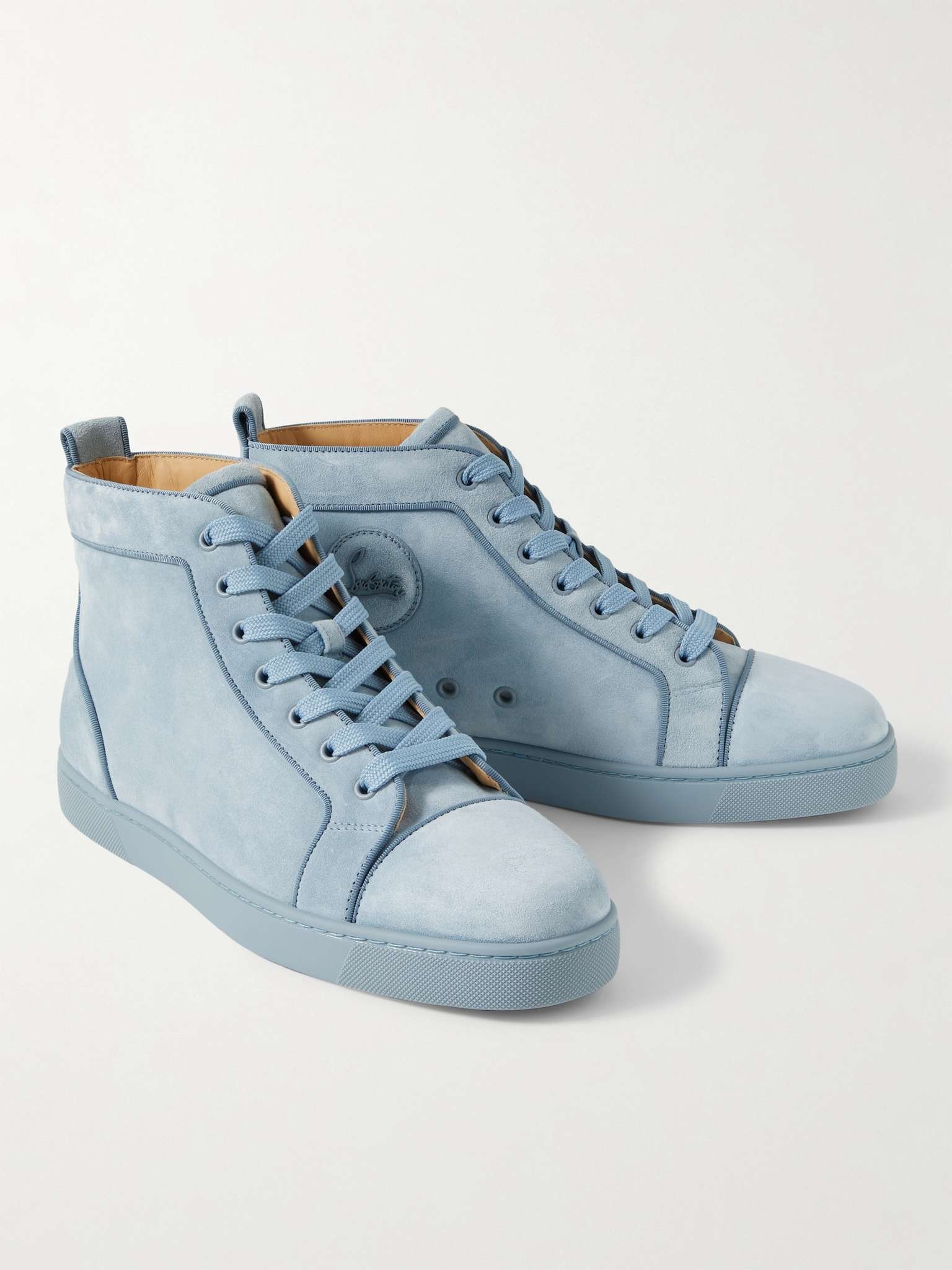 Louis Orlato Grosgrain-Trimmed Suede High-Top Sneakers - 7
